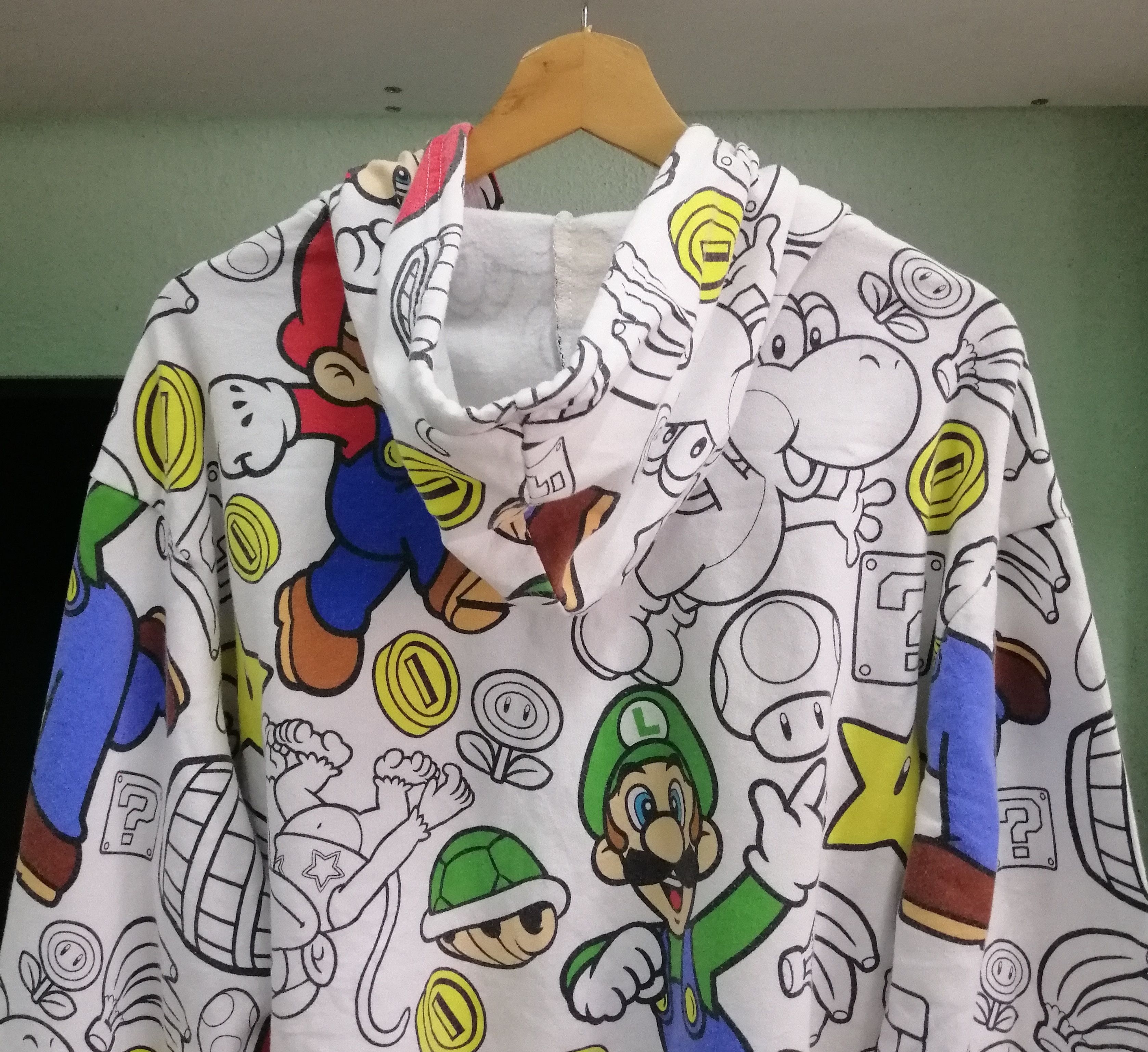 Nintendo Super Mario Bros Full Printed Hoodie Zipper Jacket Size US L / EU 52-54 / 3 - 8 Thumbnail