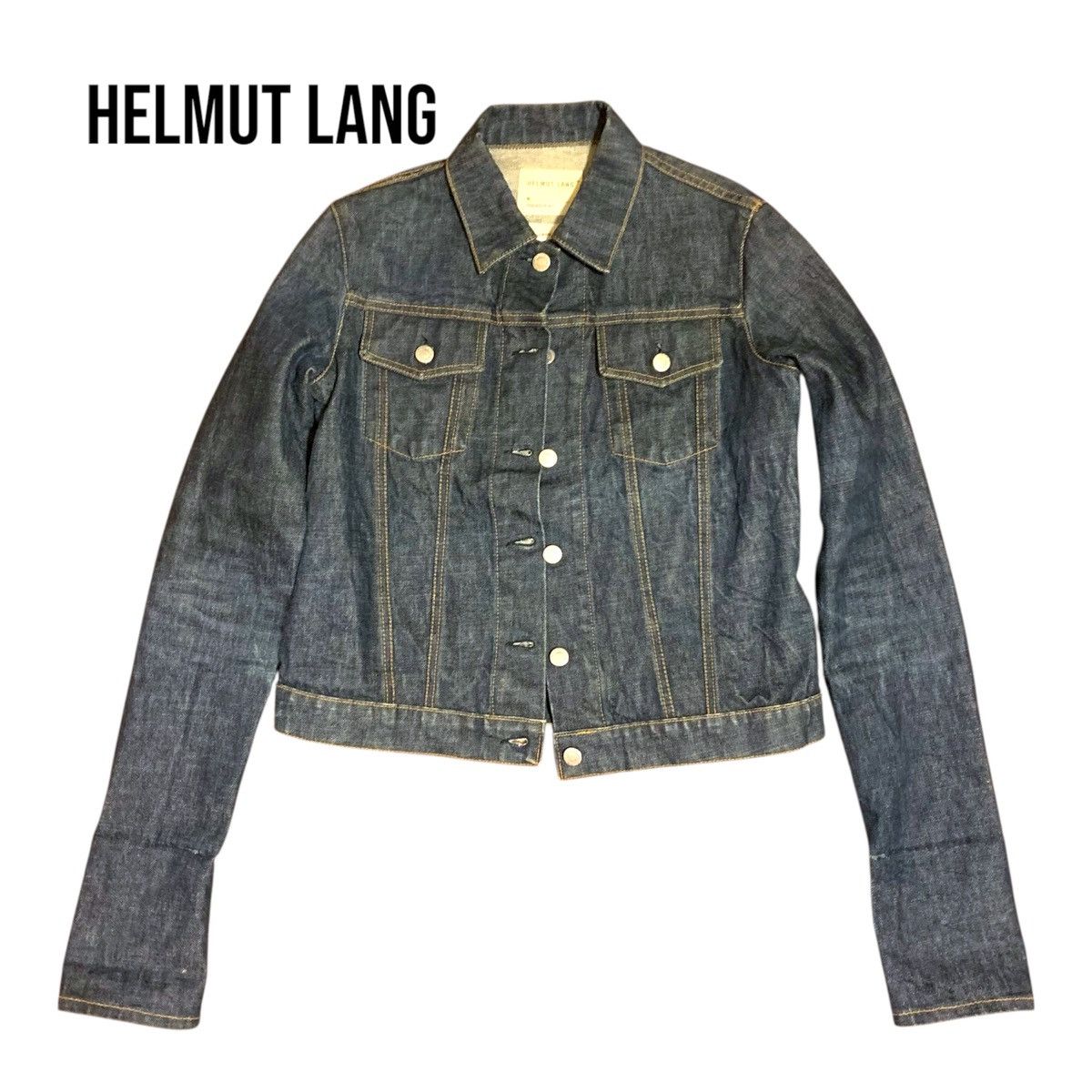 Helmut Lang Helmut Lang 1998 “Oversleeve” Denim Jacket Size S / US 4 / IT 40 - 1 Thumbnail