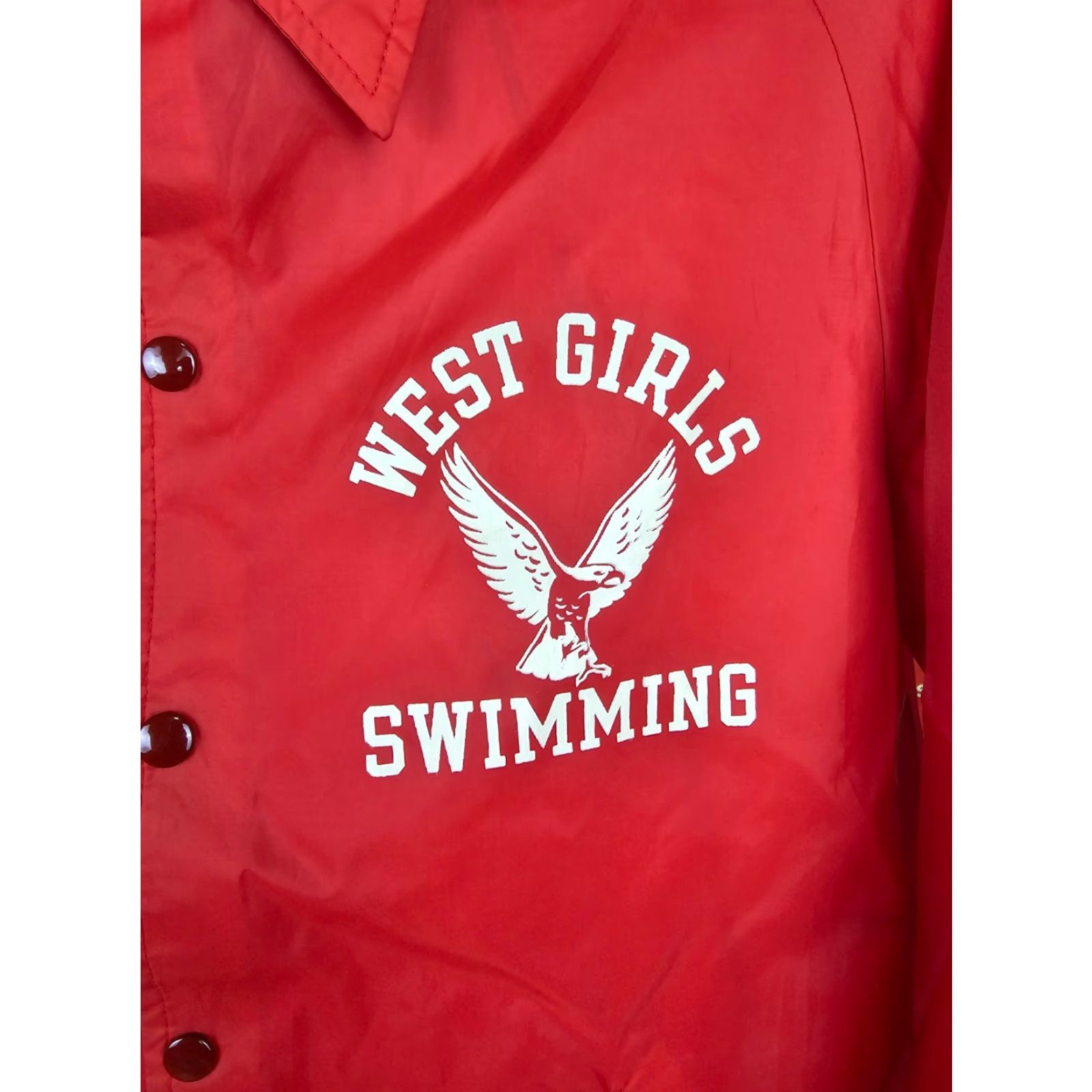 Champion VINTAGE Champion West Girls Swimming RED COACH JACKET SZ MEDIUM Jacket Women RED 70s CHAMPION Girls Mens Size US M / EU 48-50 / 2 - 2 Thumbnail