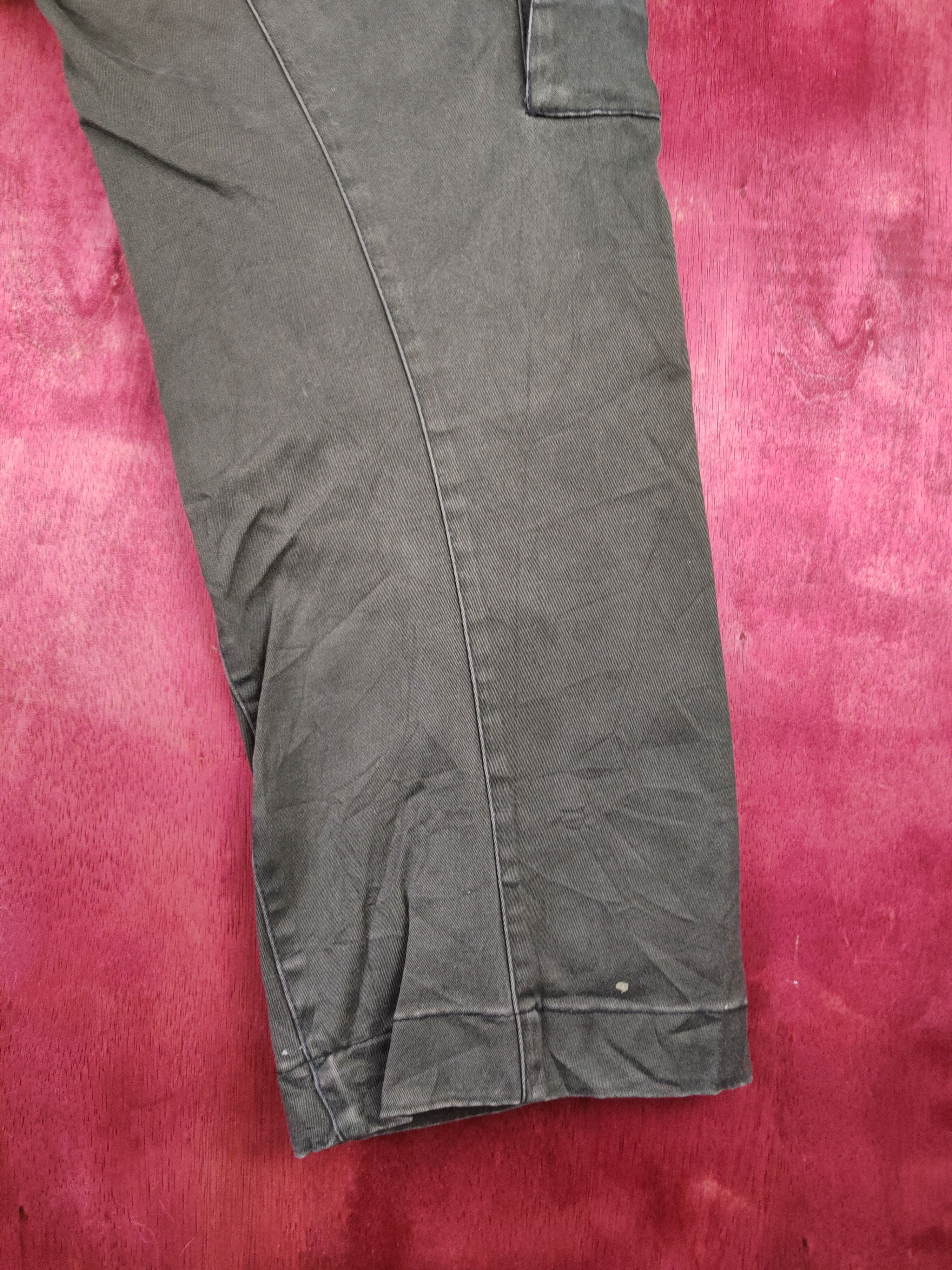 Japanese Brand Genba Dark Olive Multipocket Cargo Pants #S1285 Size US 37 - 11 Thumbnail