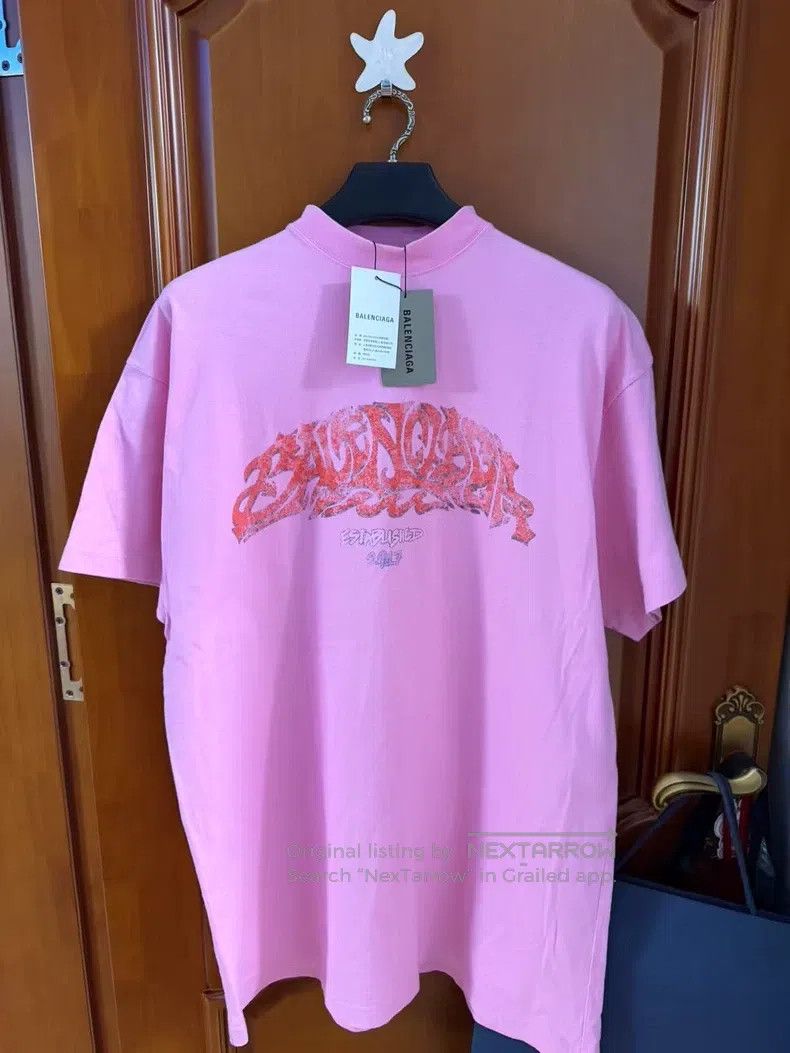 Balenciaga Flame Short-Sleeve Tee