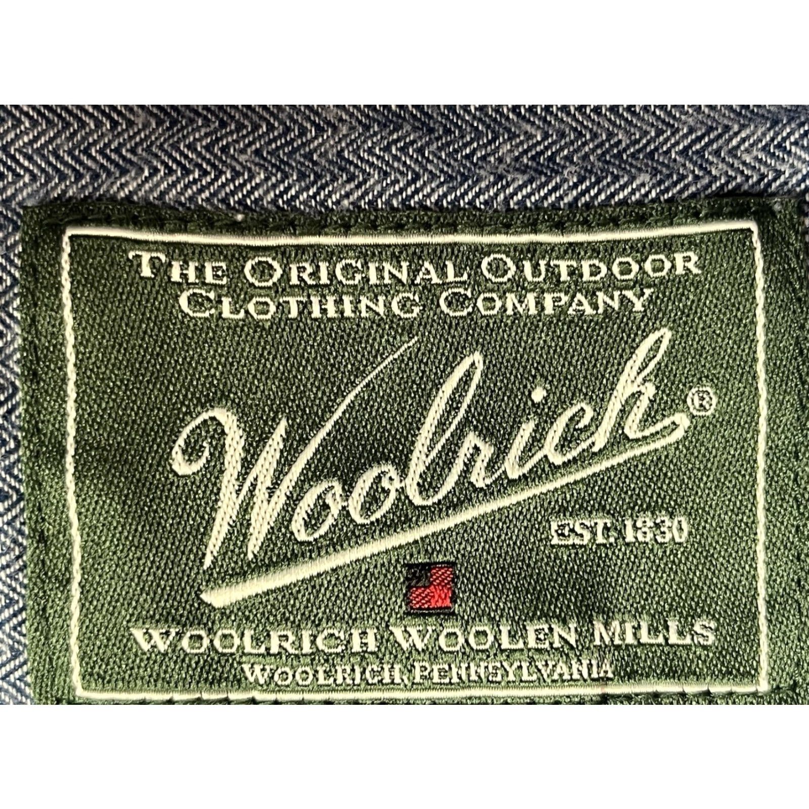 Vintage VINTAGE Woolrich Men's Blue 100% Organic Cotton Long Sleeve Button Up Shirt Sz 2XL Size US XXL / EU 58 / 5 - 6 Thumbnail