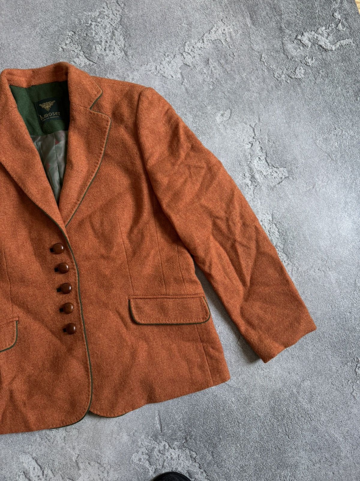 Designer H.moser salzburg 40size wool button up blazer jacket luxury Size S / US 4 / IT 40 - 9 Thumbnail