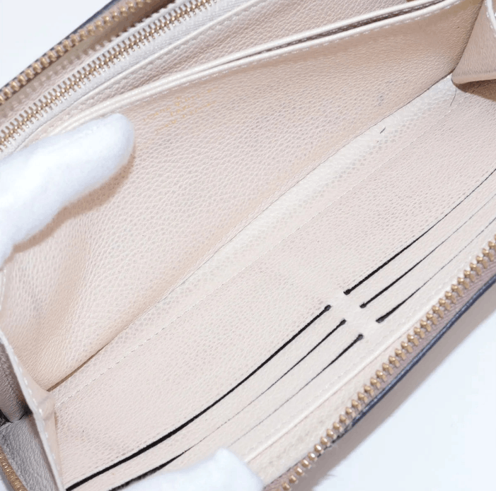 Louis Vuitton Monogram Bicolor Empreinte Zippy Wallet Creme x Bois de Rose Size ONE SIZE - 8 Thumbnail