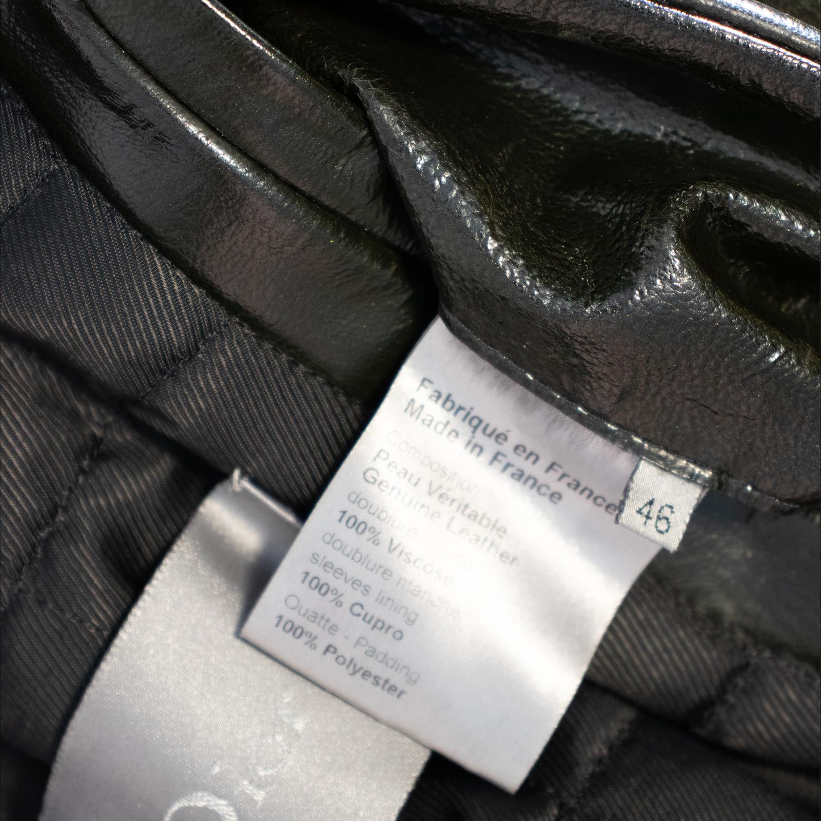 Dior AW08 Dior Homme Patent Leather Napoleon Jacket Size US M / EU 48-50 / 2 - 5 Thumbnail