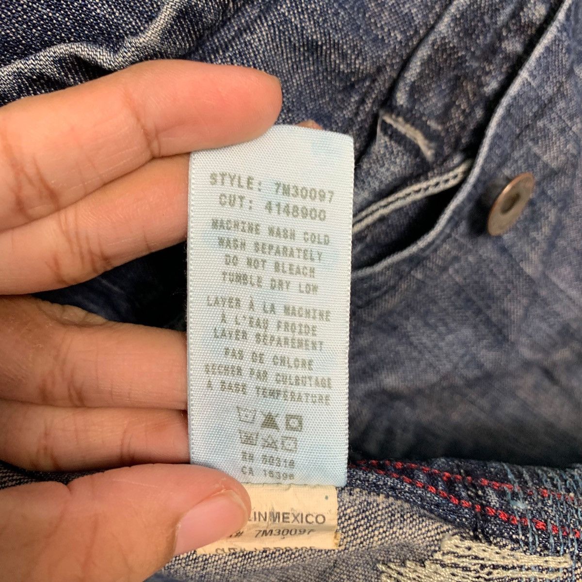 Lucky Brand LUCKY BRAND Trashed Distress Casual Denim Jacket #1665-C74 Size US M / EU 48-50 / 2 - 20 Thumbnail