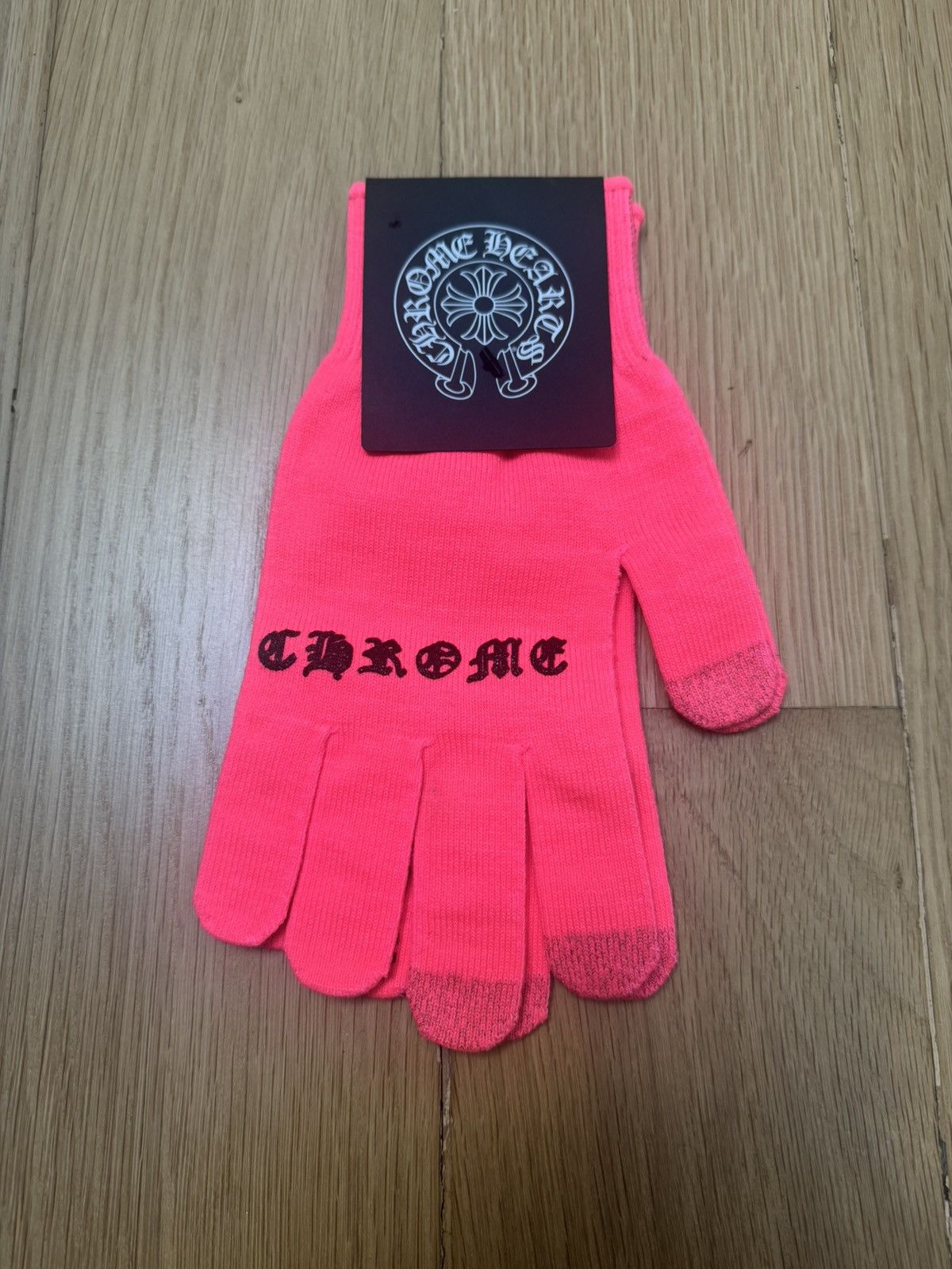 Chrome Hearts Pink Chrome Hearts “CHECKMATE” Work Gloves Size ONE SIZE - 2 Thumbnail