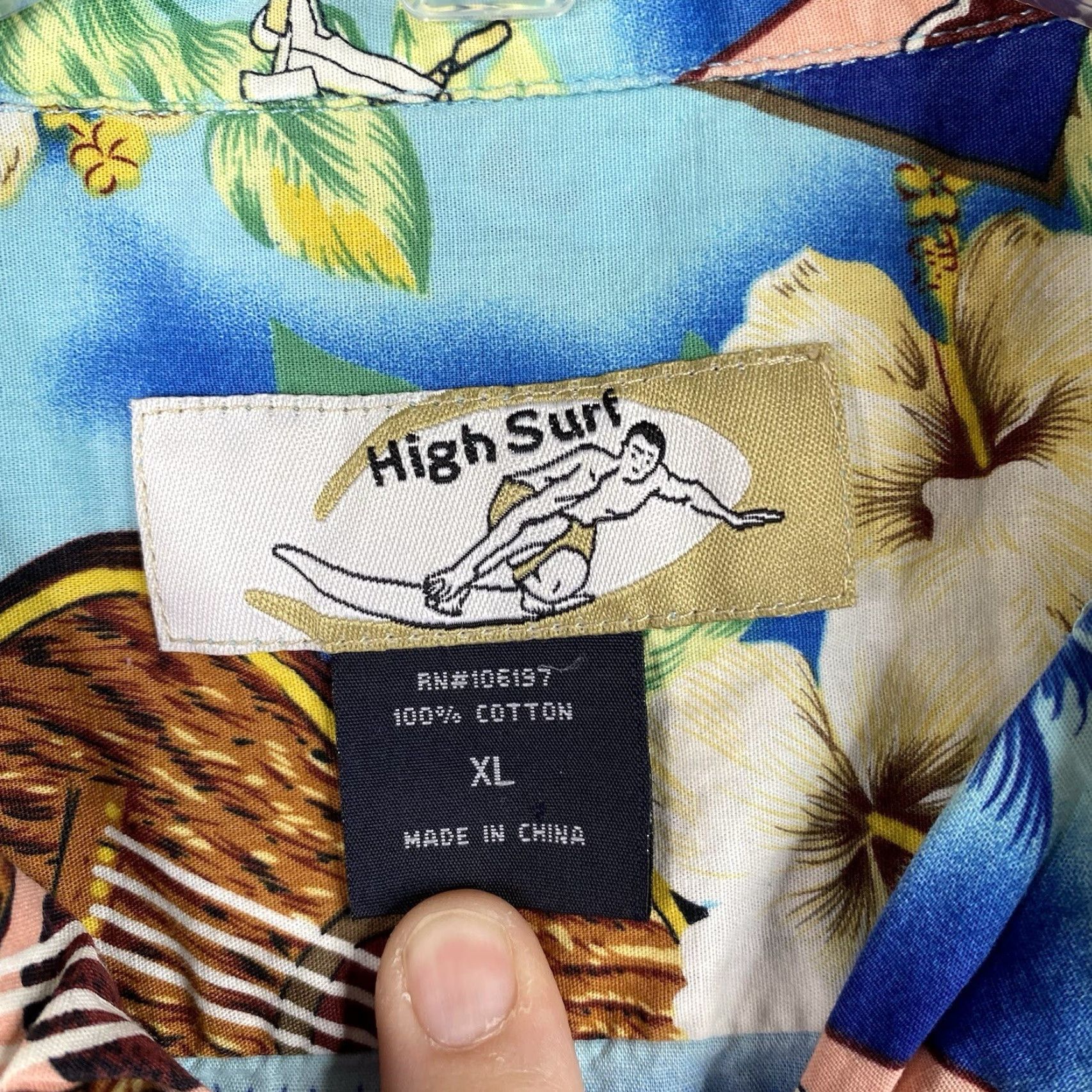 Vintage VINTAGE High Surf Mens Shirt XL Hawaiian Floral Button-Up Short Sleeve Aloha Ukulele Size US XL / EU 56 / 4 - 3 Thumbnail