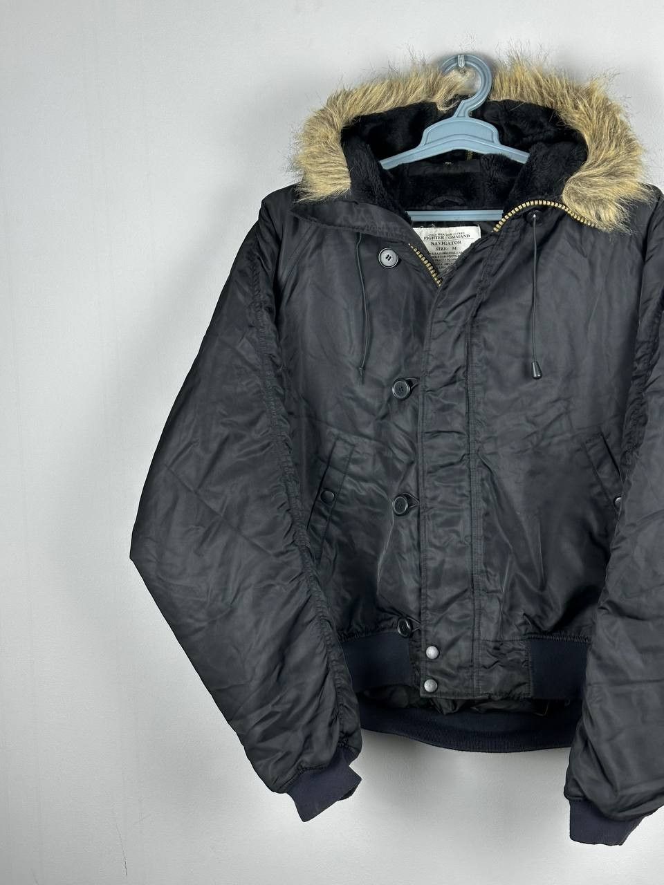 Japanese Brand 2000s Japanese Arcive Fur Bomber Flying Jacket N2B Black Size US M / EU 48-50 / 2 - 2 Thumbnail