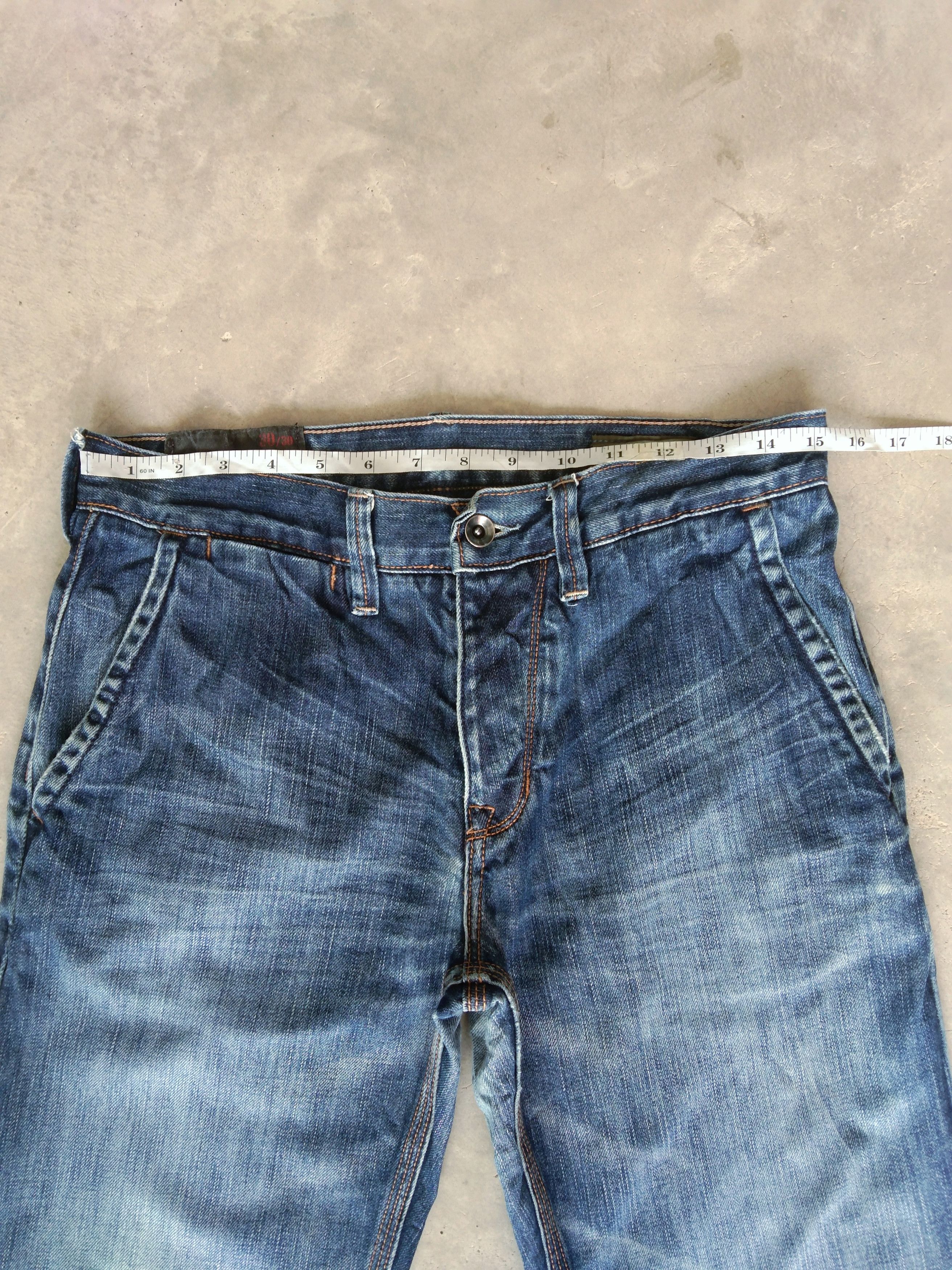 Gap Vintage Gap Straight Leg Button Fly Blue Washed Jeans 30x30 Size US 30 / EU 46 - 6 Thumbnail