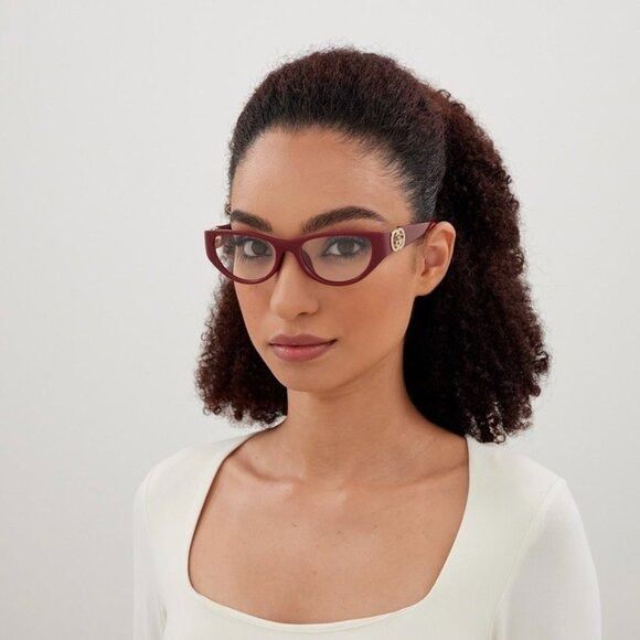 Gucci Gucci GG1825O 001 Eyeglasses Shiny Black 54mm Cat Eye Frame Size ONE SIZE - 3 Thumbnail