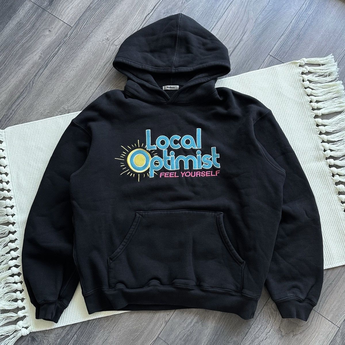 Madhappy Madhappy Local Optimist Heavy Cotton Oversized Black Hoodie Size US M / EU 48-50 / 2 - 1 Thumbnail