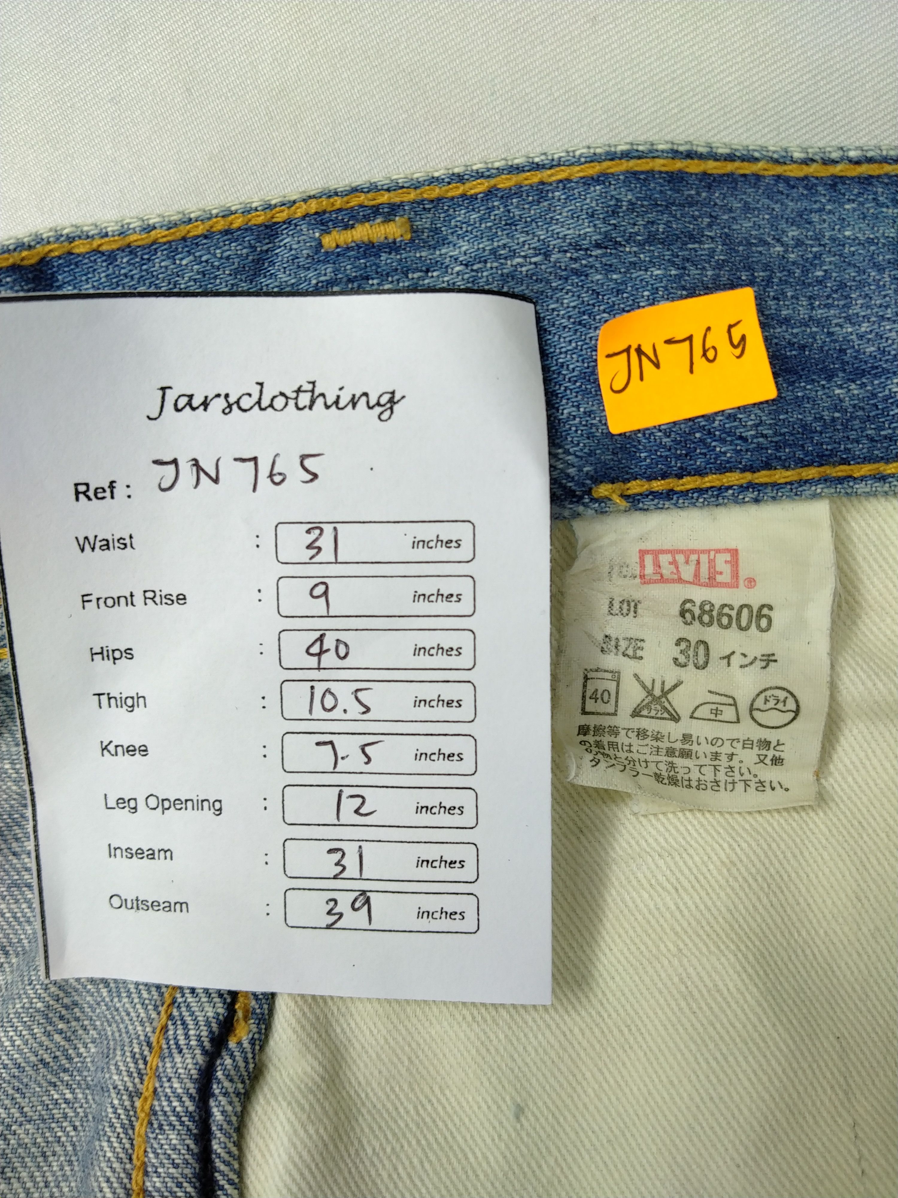 Levi's Light Wash Vintage Levi's Big E Orange Tab Denim -JN765 Size US 31 - 7 Thumbnail