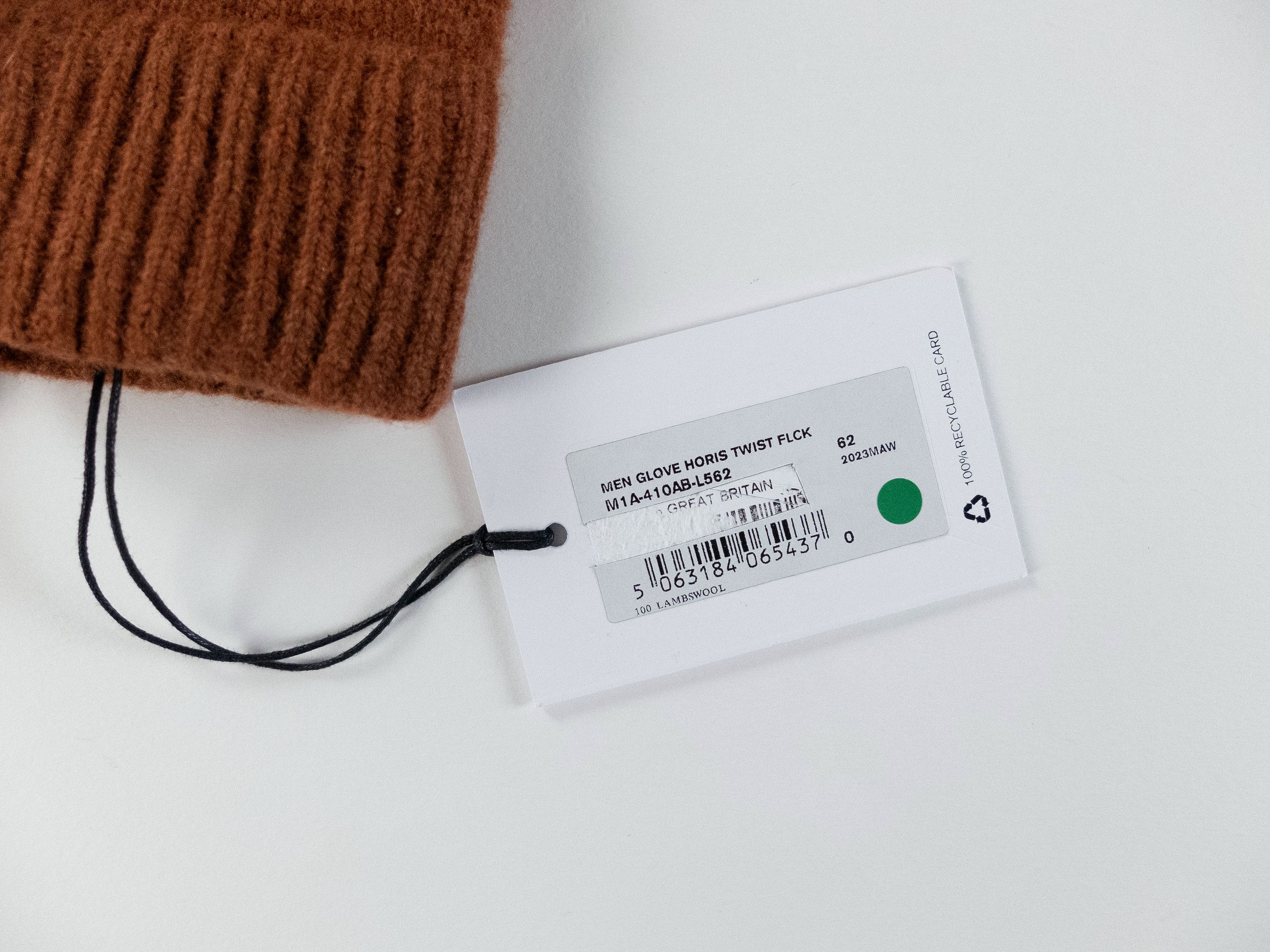 Paul Smith PAUL SMITH mainline burnt orange lambswool knit gloves Size ONE SIZE - 3 Thumbnail