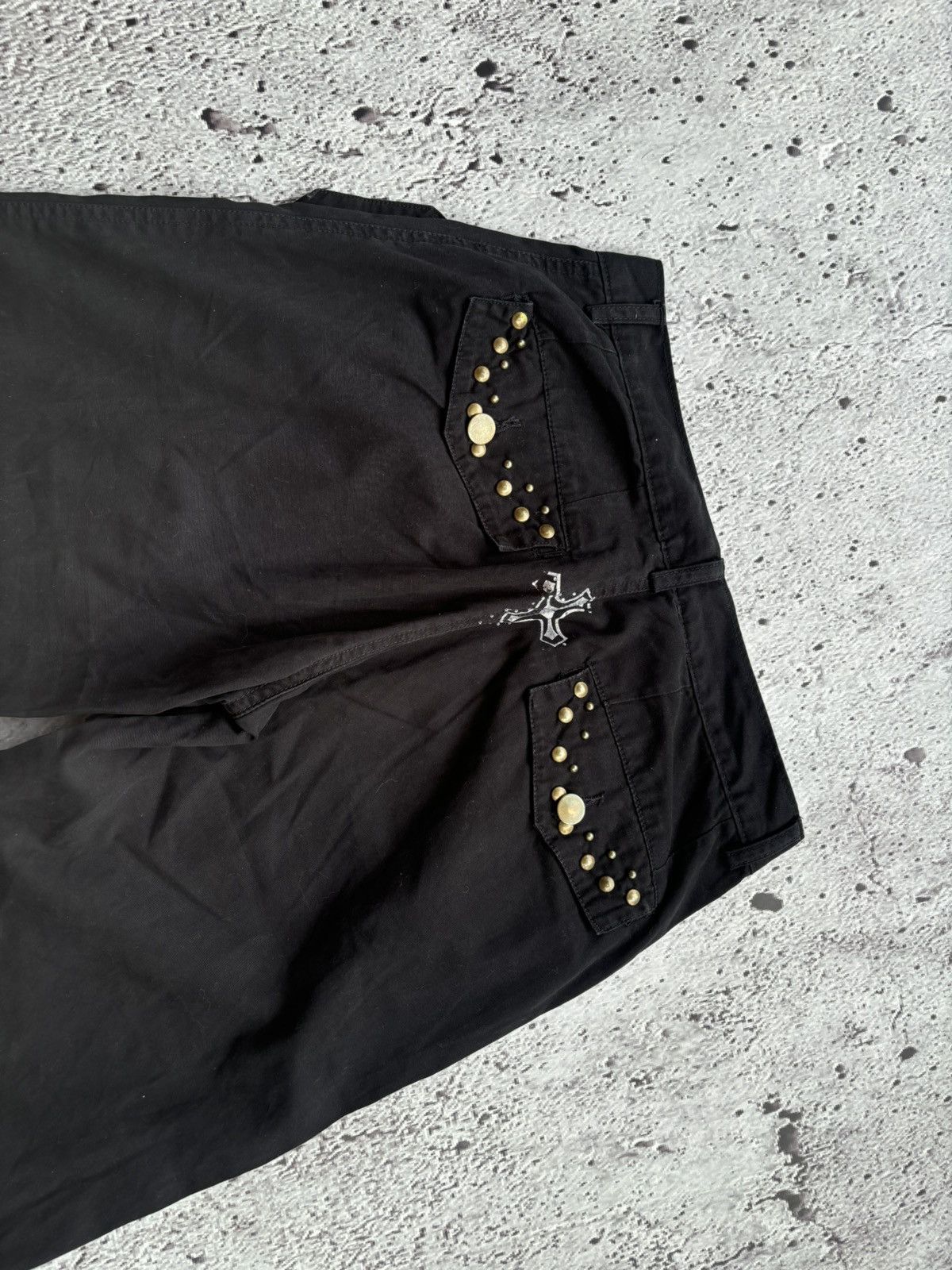 Hysteric Glamour Y2k Mirame Studded Black Pants Size US 29 - 5 Thumbnail