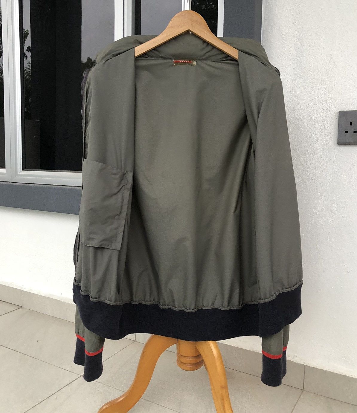 Prada Prada Sport SS00 Stash Pocket Nylon Zip Up Bomber Jacket Size US M / EU 48-50 / 2 - 9 Thumbnail