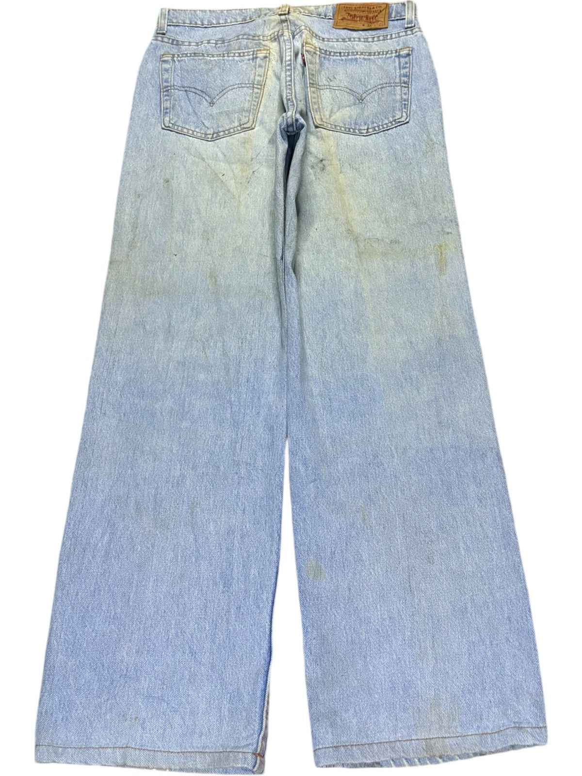 Levi's SALES🔥Vintage 90s Levis 520 Mud Wash Light Blue Baggy Jeans Size US 30 / EU 46 - 2 Thumbnail