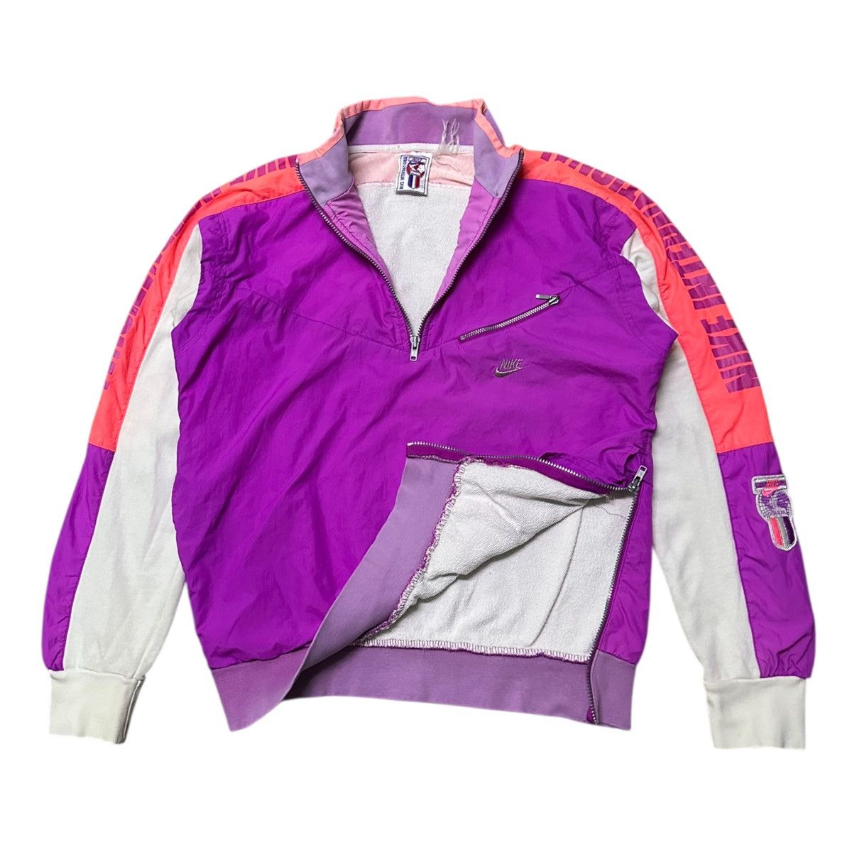 Nike Vintage 90s Nike international halfzipper windbreaker jacket Size US M / EU 48-50 / 2 - 8 Thumbnail