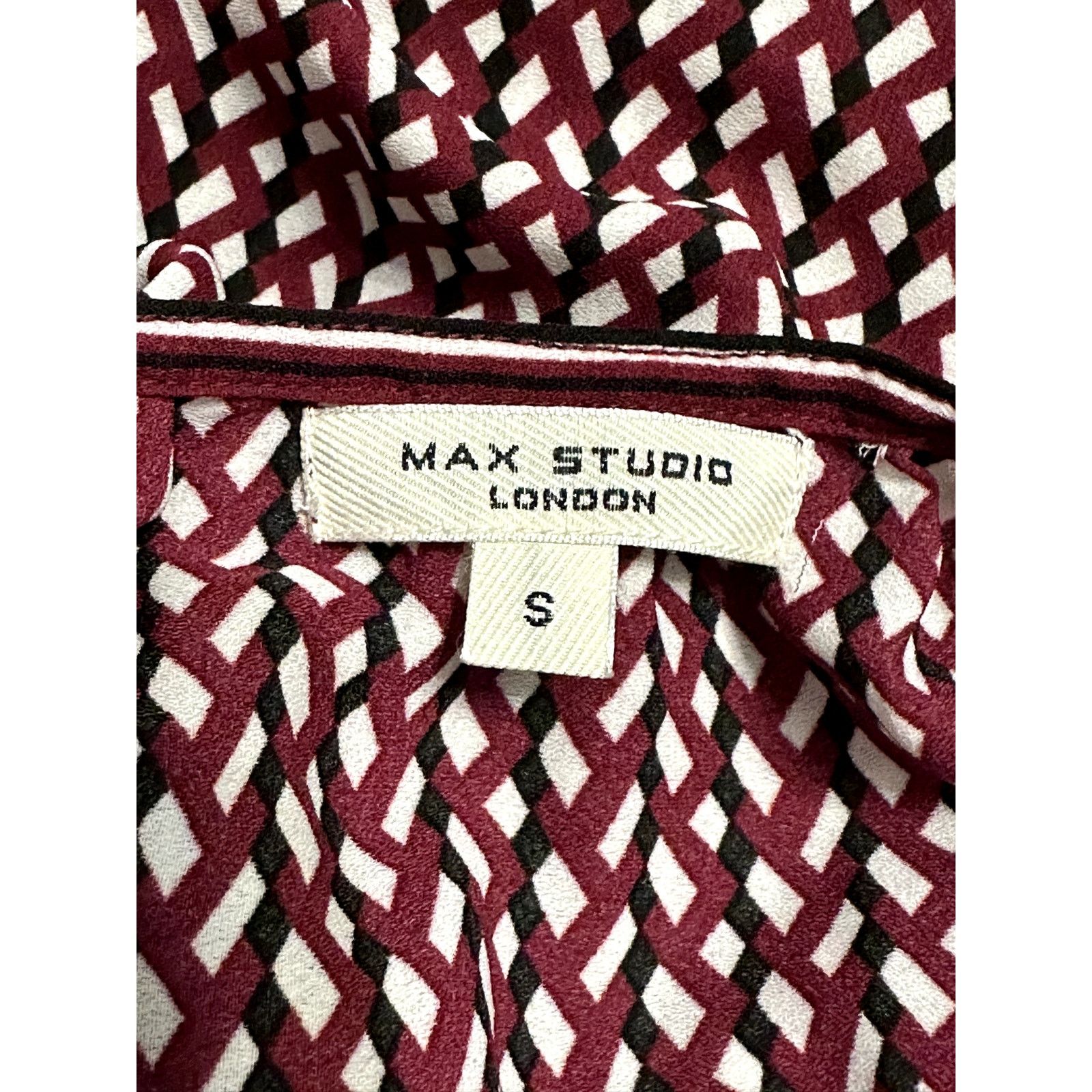 Other Max Studio Maxi Dress Geometric Tie-Neck Multicolor S NWT Size S / US 4 / IT 40 - 8 Thumbnail
