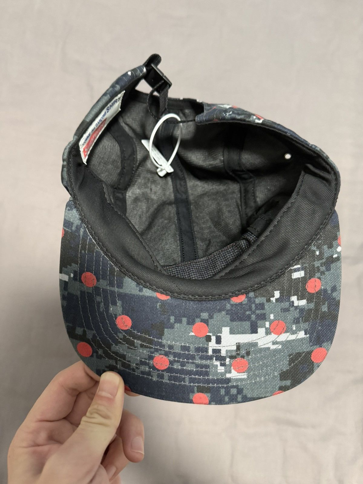 Supreme Supreme Comme des Garcons cdg SS13 Dot Digital Camp Cap Size ONE SIZE - 3 Thumbnail