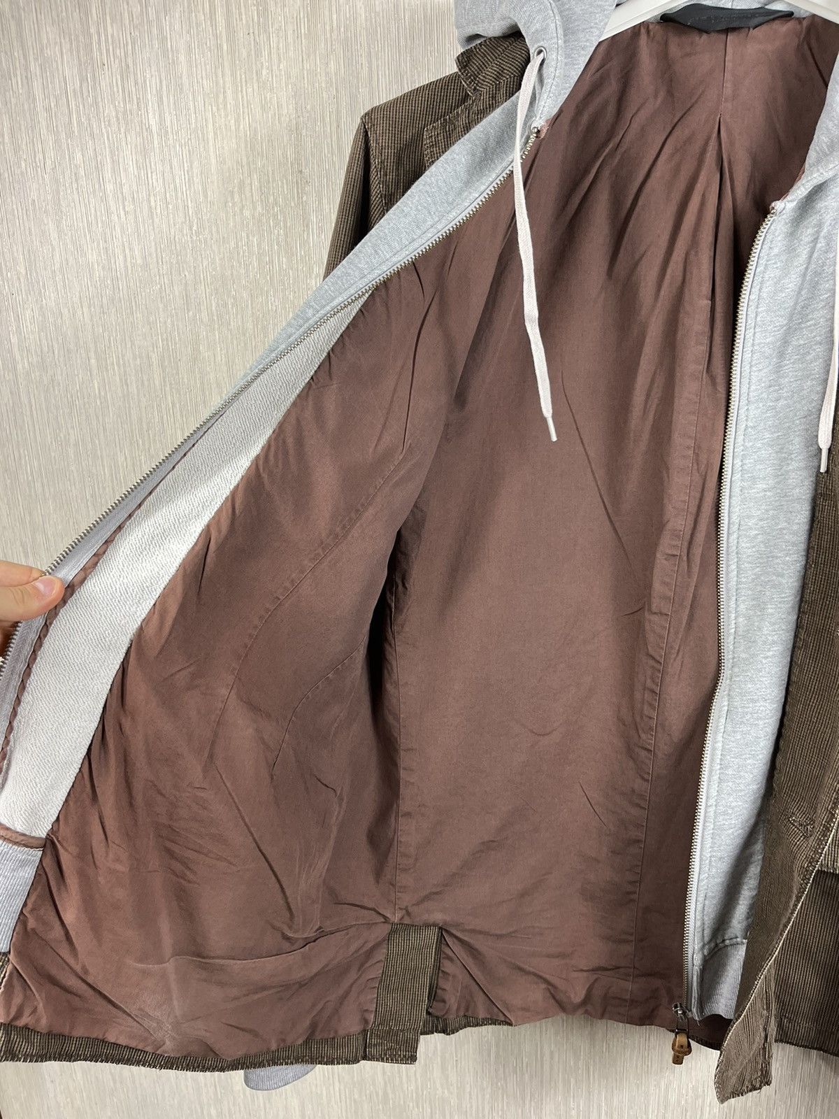 Japanese Brand × Vintage Vintage Fullcircle suit hoodie zip hooded blazer y2k jacket Size US L / EU 52-54 / 3 - 22 Thumbnail