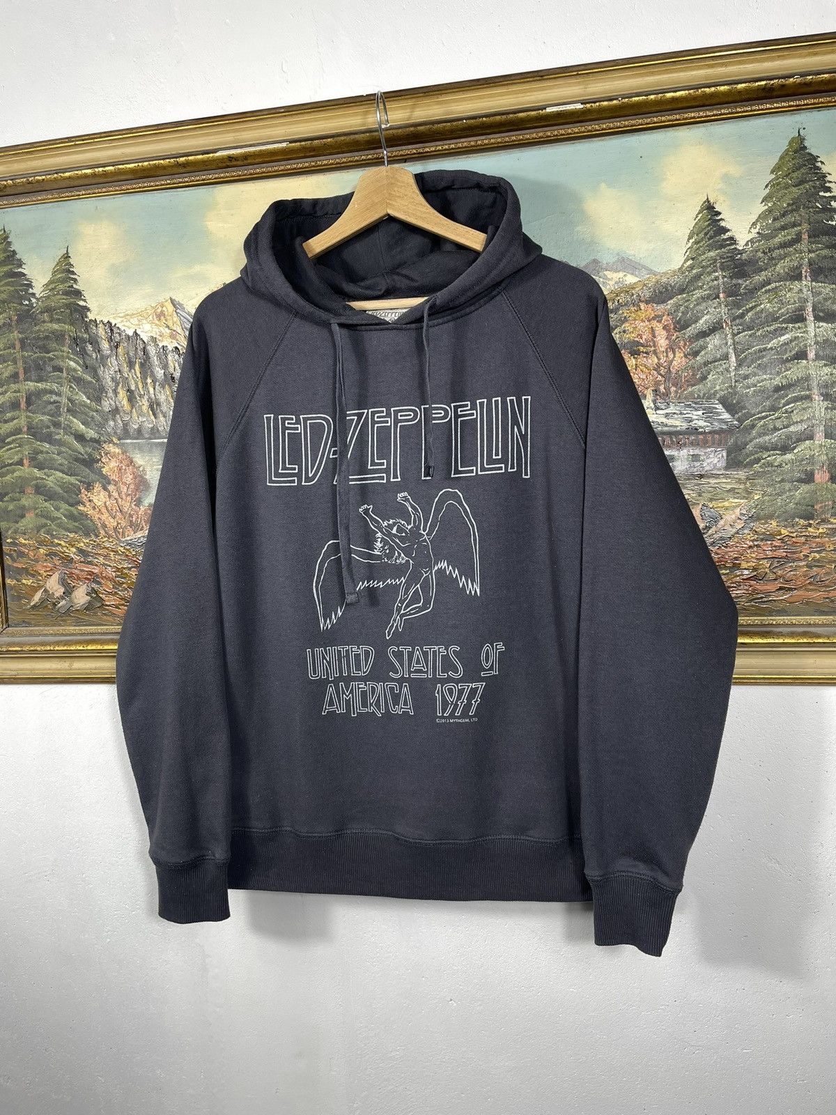 Band Tees × Led Zeppelin × Vintage Led Zeppelin Hoodie 2013 Tour Baggy Loose Rock Metal Size US M / EU 48-50 / 2 - 2 Thumbnail