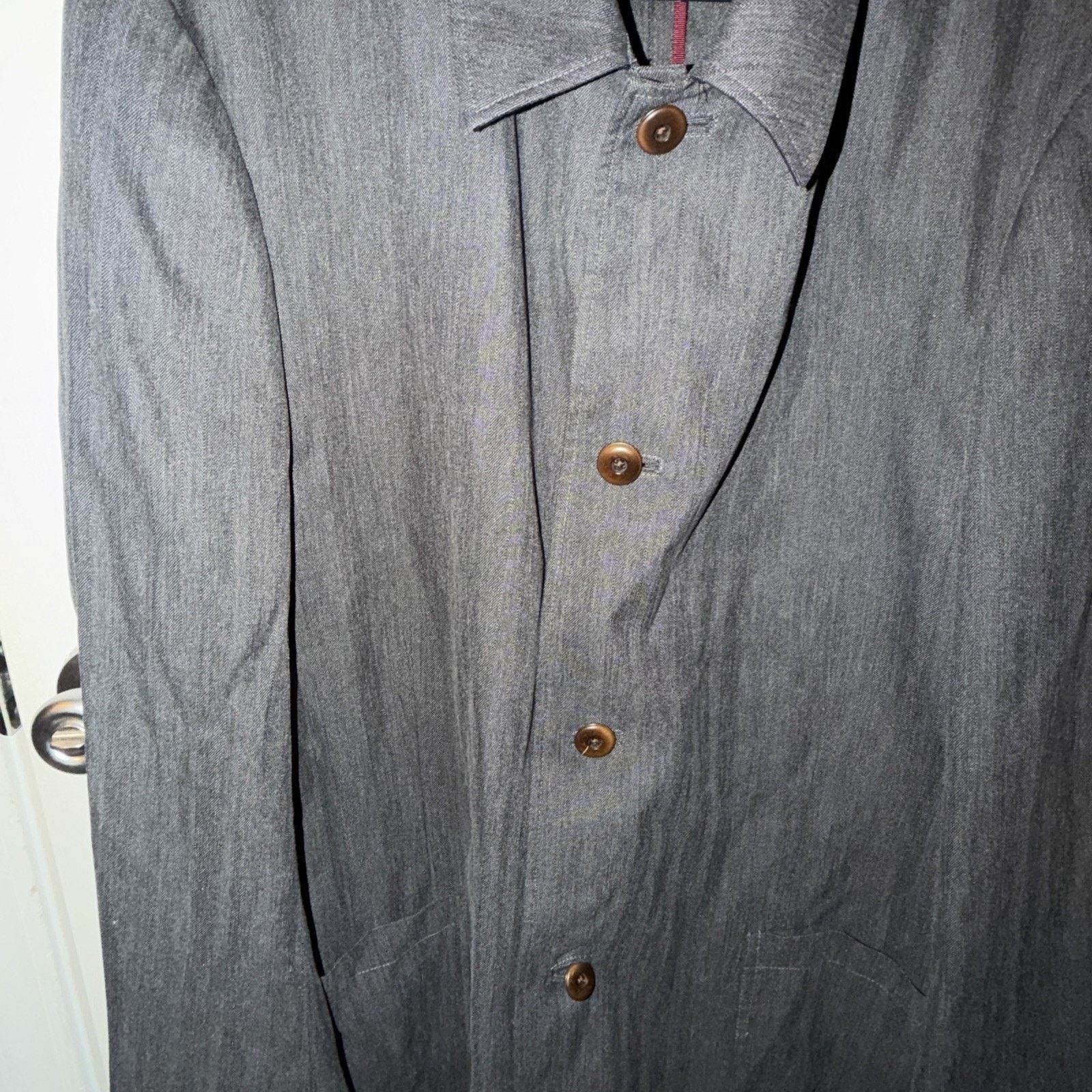 Vintage Men’s Grey Vintage XL Coat / Sport Jacket Button Up Size 40S - 7 Thumbnail