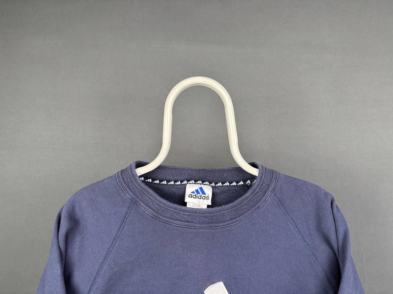 Adidas Adidas Sweatshirt Size M Blue Big Logo Vintage Size US M / EU 48-50 / 2 - 2 Thumbnail