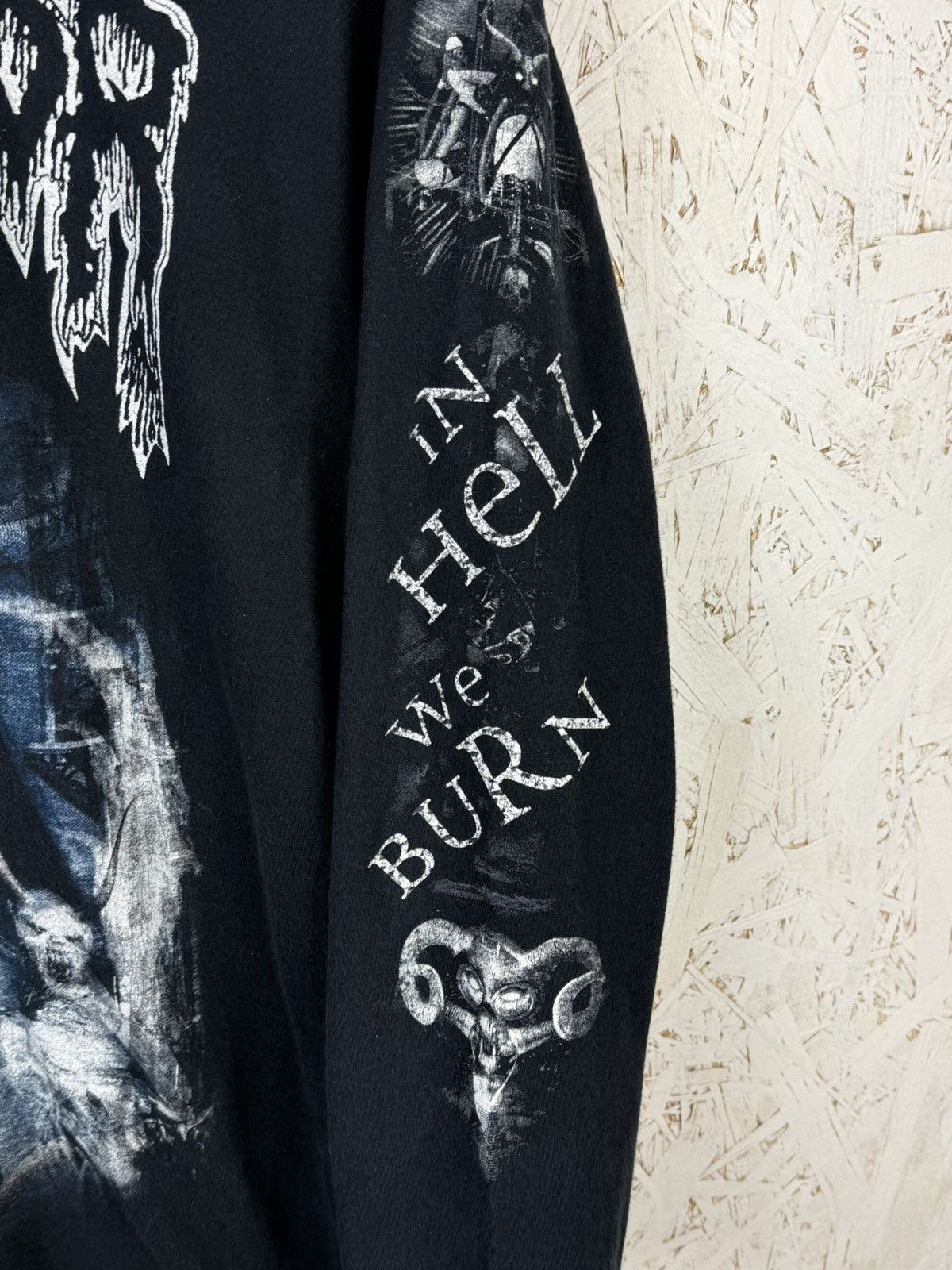 Band Tees Vintage Belphegor 2008 Bondage Goat Zombie Metal Long Sleeve Size US M / EU 48-50 / 2 - 3 Thumbnail