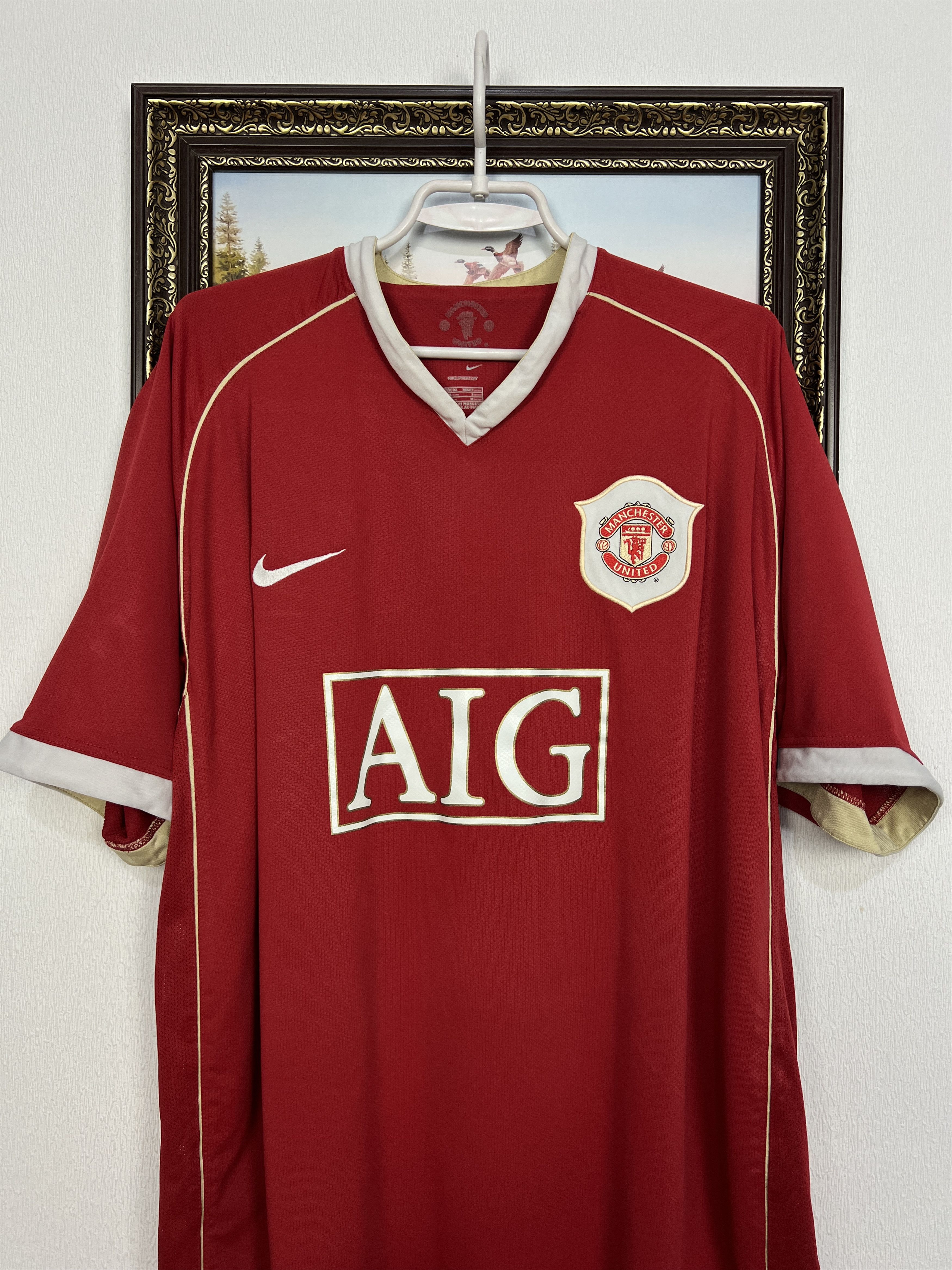 Nike Manchester United football shirt Soccer Jersey Trikot Sz 3XL Size US XXL / EU 58 / 5 - 2 Thumbnail