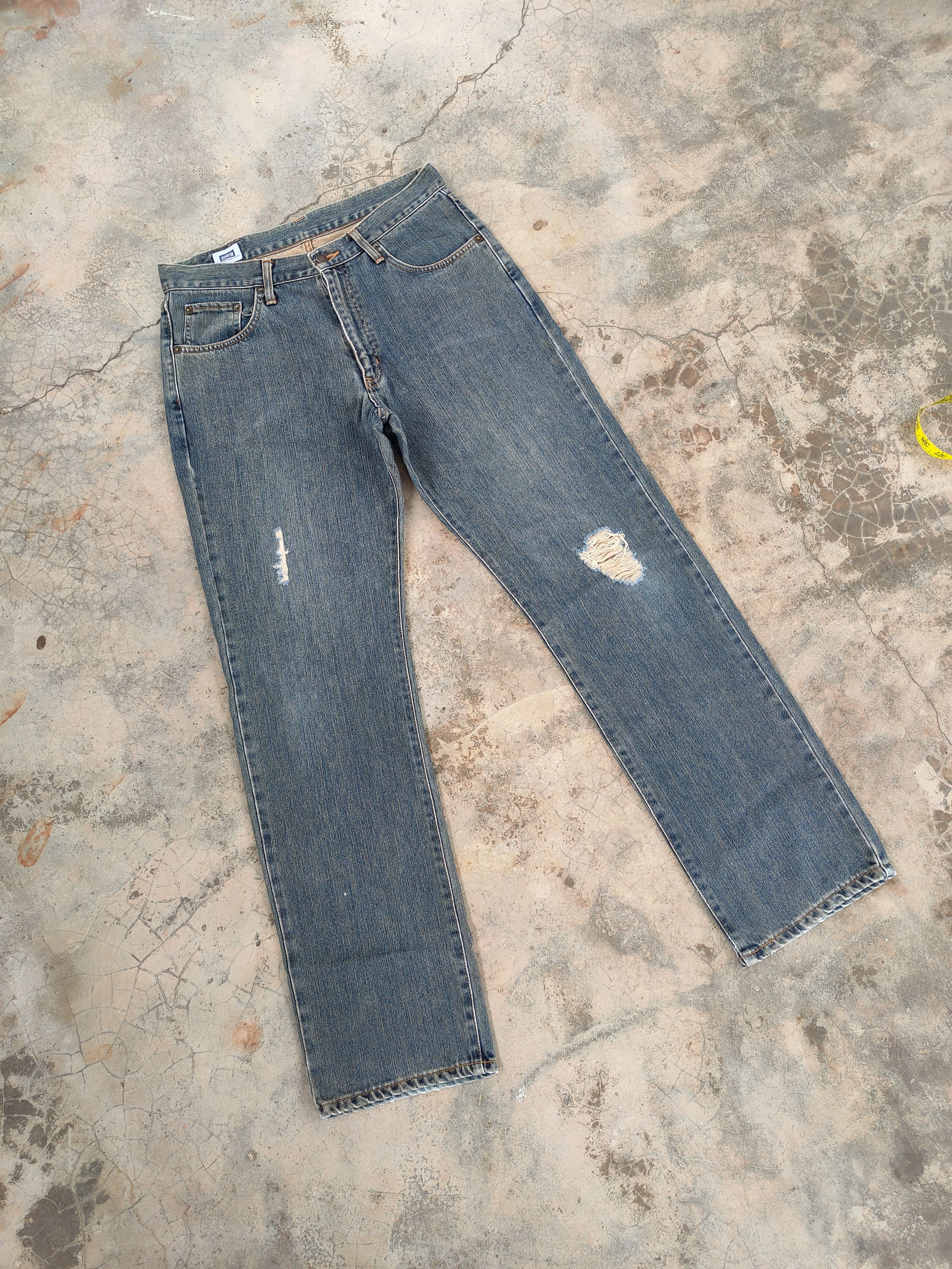 Edwin × Vintage W33 VINTAGE EDWIN RUSTY FADED DISTRESSED JEANS PANTS Size US 33 - 2 Thumbnail
