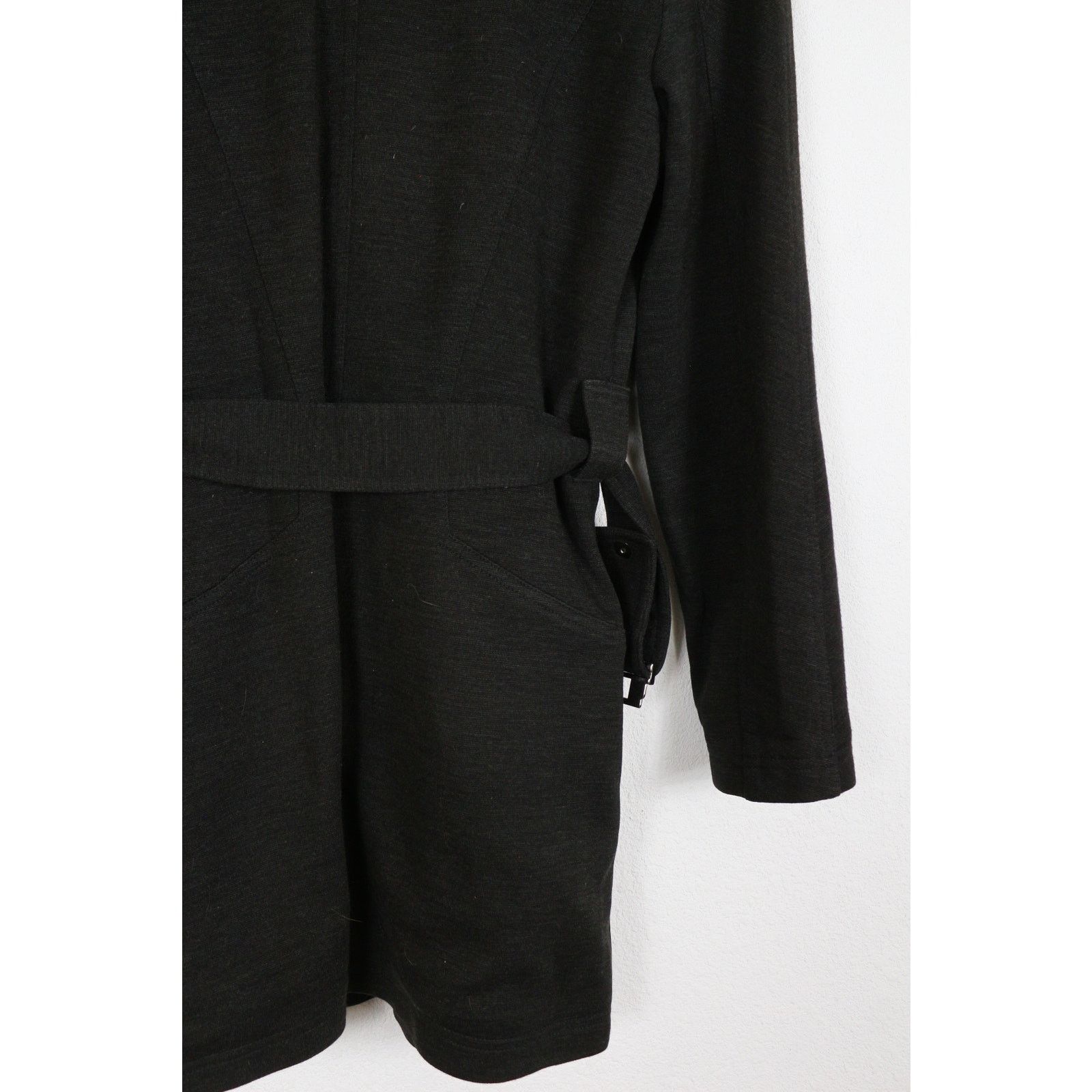 Mugler Thierry Mugler Trademark Belted Coat Black Avant Garde Size M / US 6-8 / IT 42-44 - 8 Thumbnail