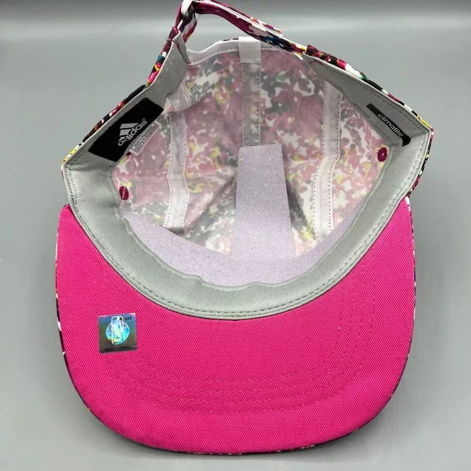 Adidas Milwaukee Bucks 5 Panel Hat Women Pink Adidas Strap Back Cap Size ONE SIZE - 4 Thumbnail