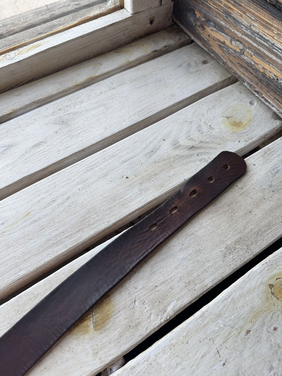 Levi's Vintage Levi’s Brown Leather Belt with Logo Buckle Y2K Style Size ONE SIZE - 4 Thumbnail