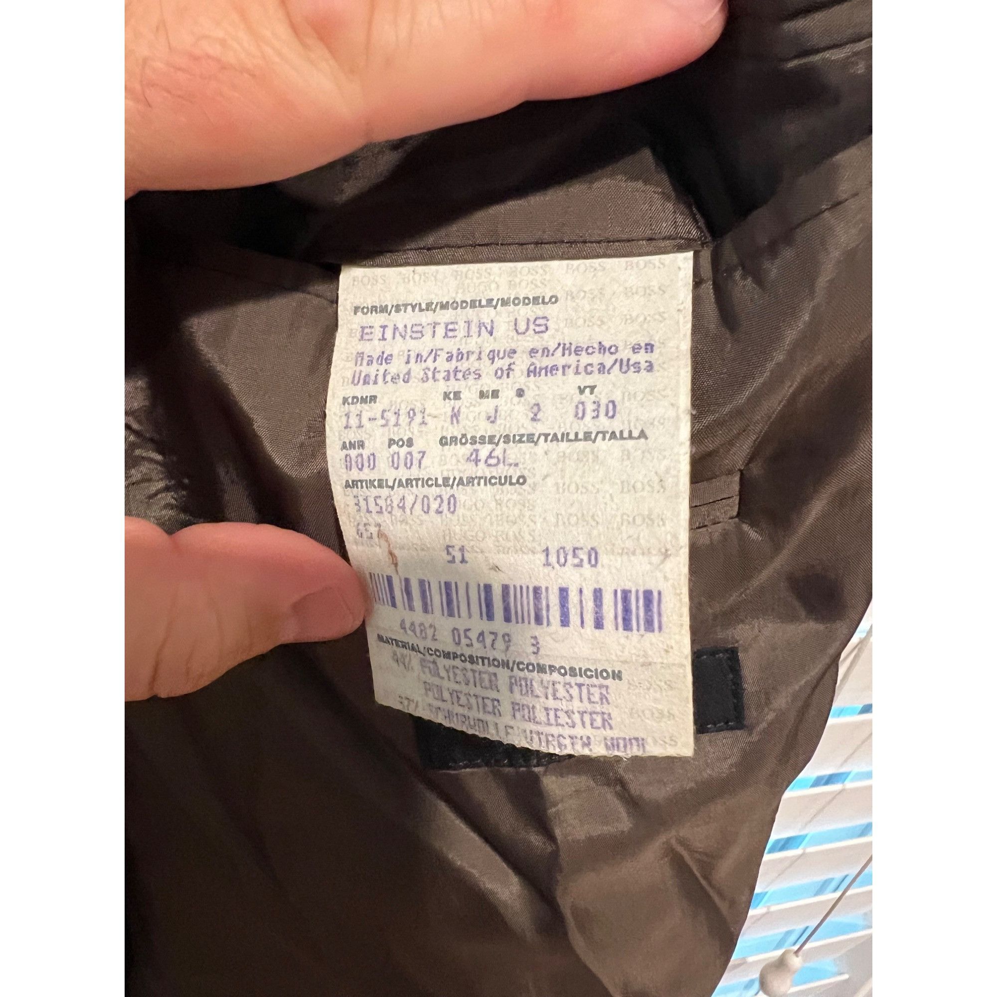 Hugo Boss Hugo Boss Will Blend Brown Blazer Sport Coat - Size 46L Size 46L - 4 Thumbnail