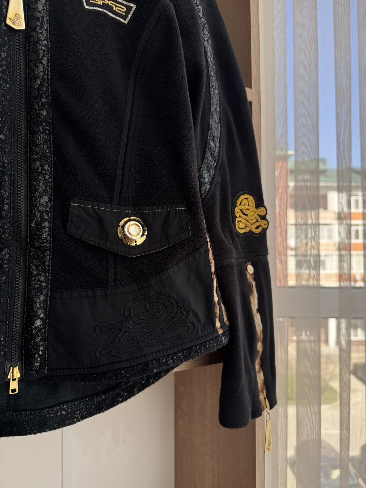 Sportalm Kitzbuhel × Vintage Vintage Sportalm Luxury Leopard Black Blazer Size S / US 4 / IT 40 - 6 Thumbnail