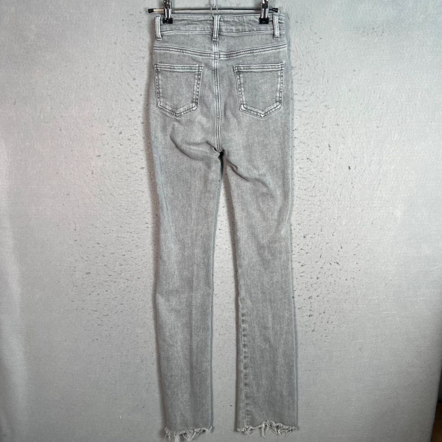 Denime By Sienna And Thomas Womens Jeans Skinny Gray High-Waisted S Small Denimrise 23 Inseam 32 In Cotton Blend Size 28" / US 6 / IT 42 - 2 Thumbnail