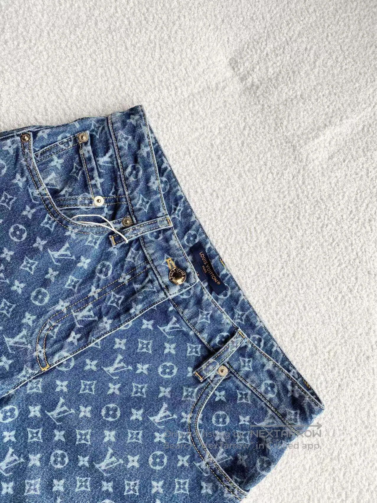 Louis Vuitton Louis Vuitton 25SS presbydo-full print wide-leg jeans| Size 42" / US 20 - 4 Thumbnail