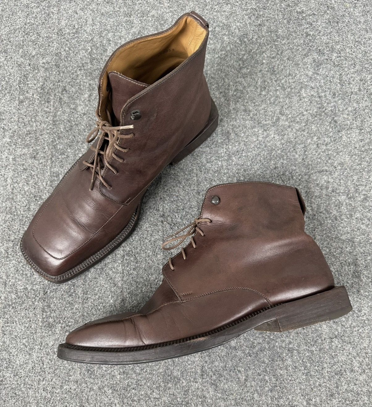 Louis Vuitton Louis Vuitton - Voltaire Ankle Leather Laced-Up Boots Brown Size US 7.5 / EU 40-41 - 6 Thumbnail