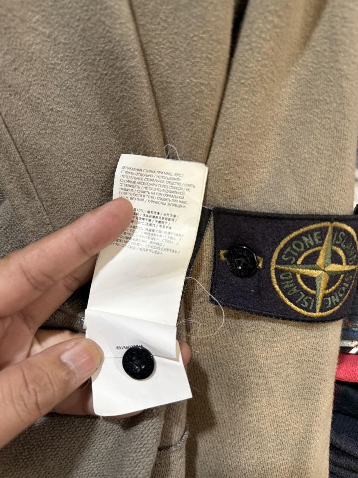 Stone Island Stone Island Zipper Hoodie Soft Green Faded Tee Size US L / EU 52-54 / 3 - 12 Thumbnail