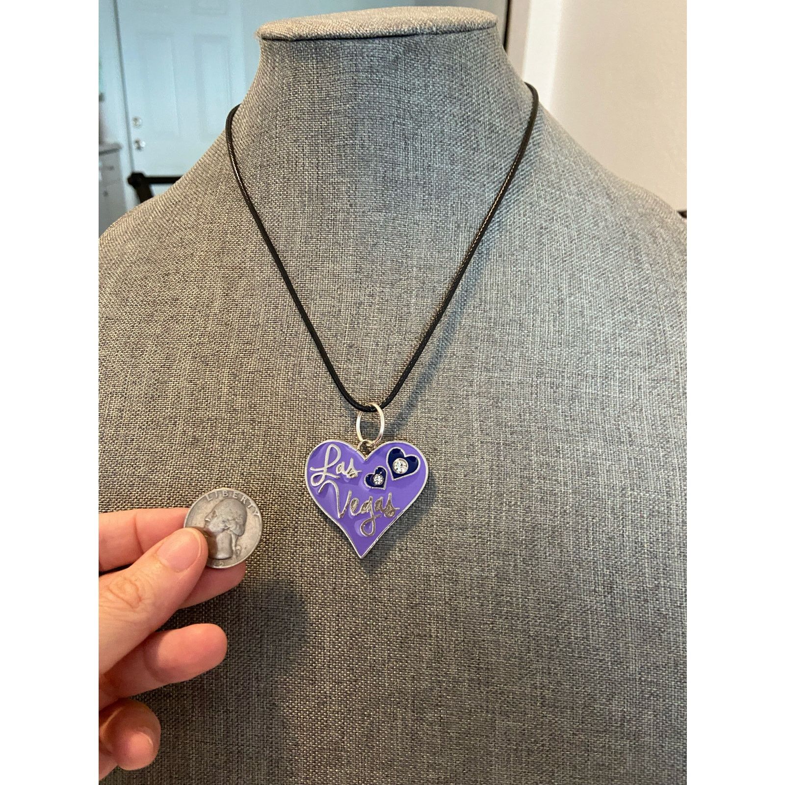 Other I love Las Vegas Purple Heart necklace Size ONE SIZE - 2 Thumbnail