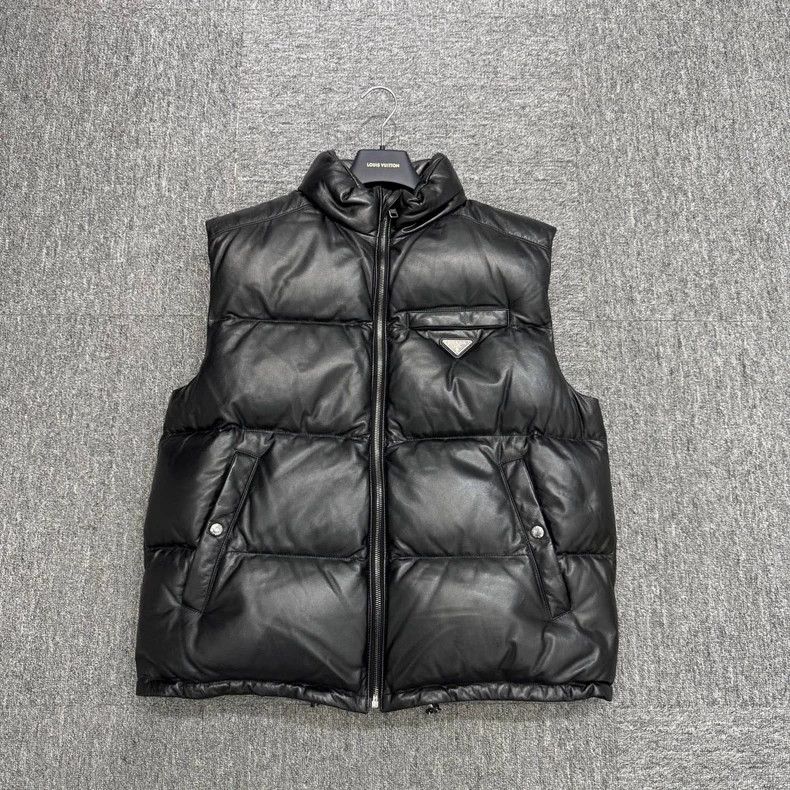 トップス PRADA 2011FW vintage double leather vest PRADA 2011FW vintage double leather vest