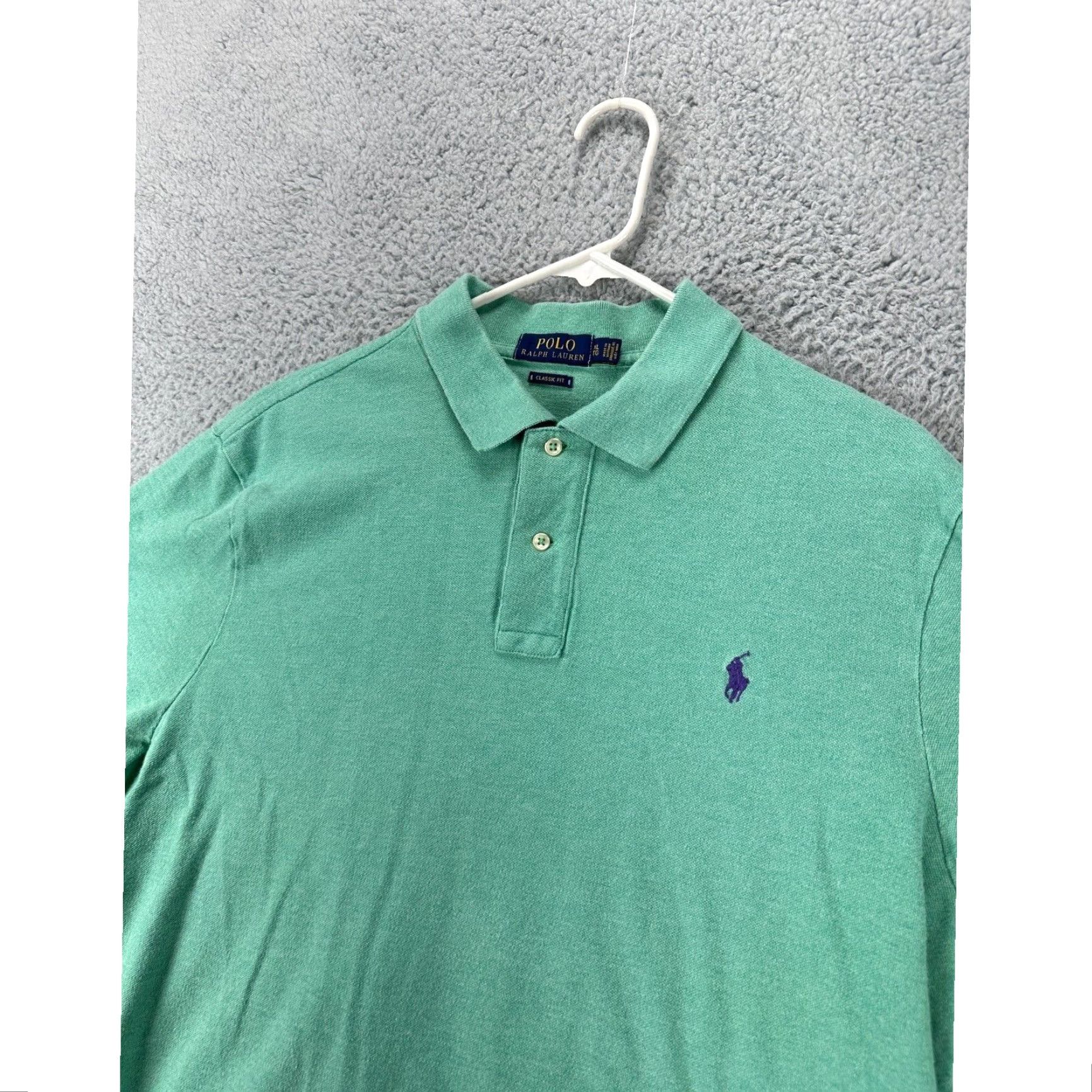 Polo Ralph Lauren Polo Ralph Lauren Shirt Adult XL Green Classic Fit Polo Pony Rugby Mens Size US XL / EU 56 / 4 - 5 Thumbnail