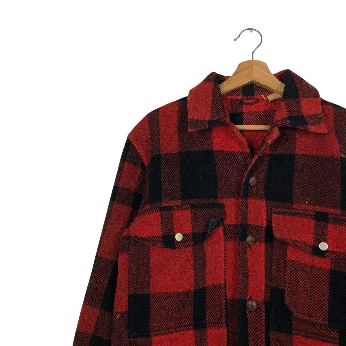 Japanese Brand 🔥VINTAGE WOOL CHORE JACKET MACKINAW KC SPORT FILSON TARTAN Size US M / EU 48-50 / 2 - 9 Thumbnail