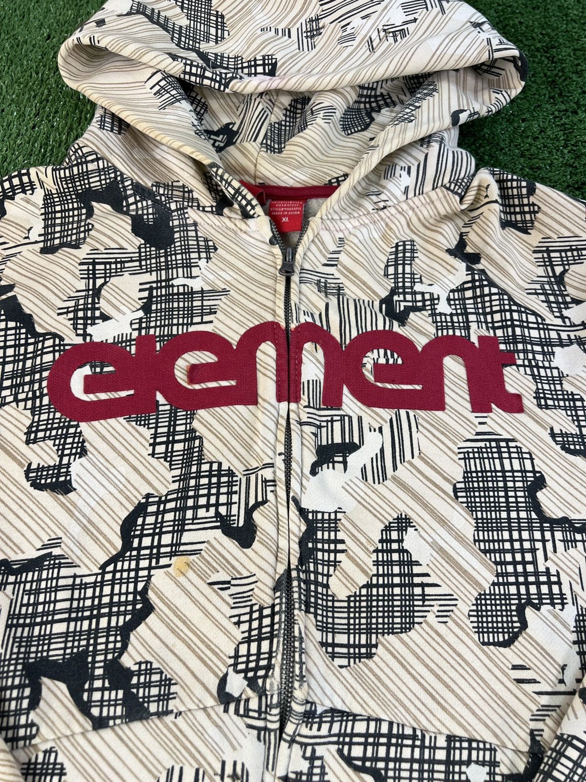 Element Element Skateboards Y2K Men XL Full Zip Hoodie Abstract Size US XL / EU 56 / 4 - 3 Thumbnail