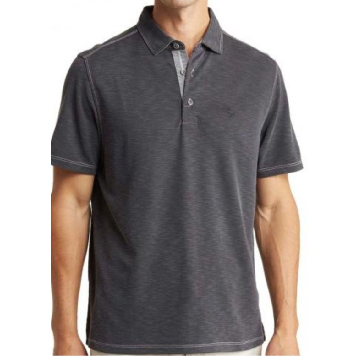 Tommy Bahama Tommy Bahama Grey Polo Shirt - Men's Large Size US L / EU 52-54 / 3 - 1 Thumbnail