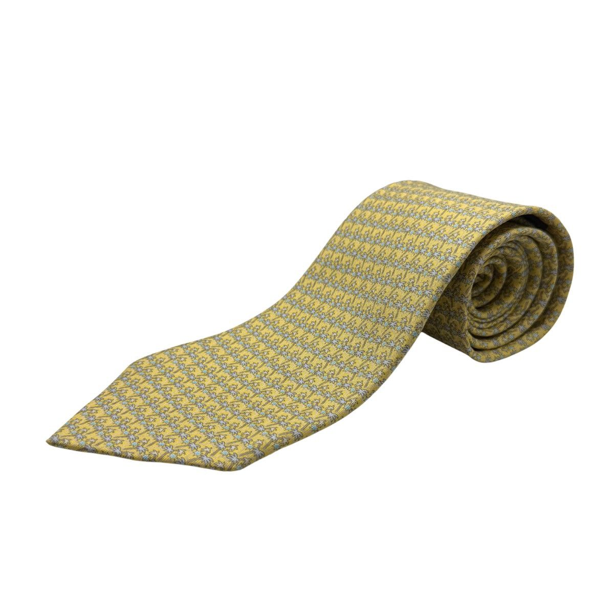Salvatore Ferragamo Salvatore Ferragamo Silk Tie,Yellow, Made in Italy, Like New Size ONE SIZE - 1 Thumbnail