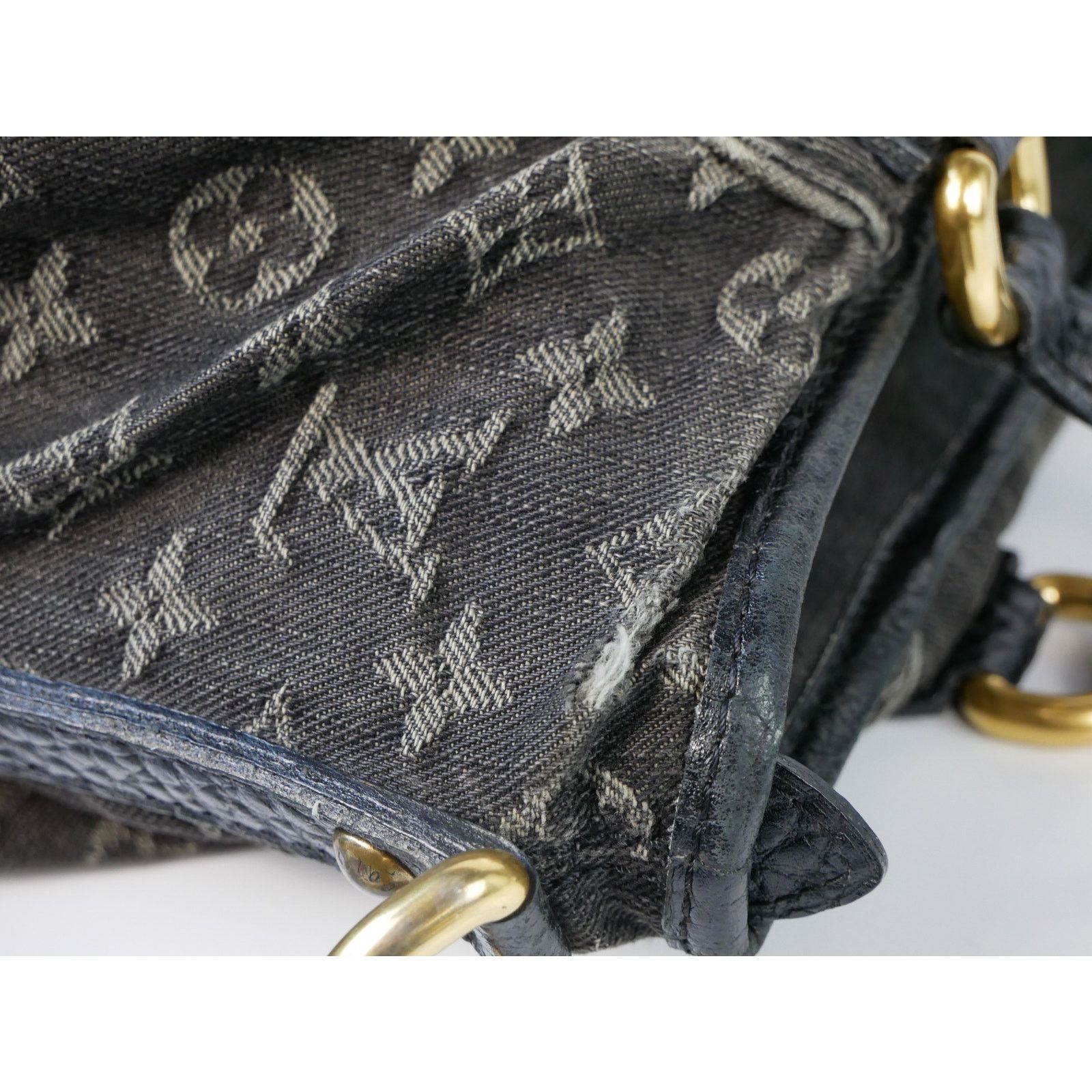 Louis Vuitton Louis Vuitton Black Denim Neo Cabby Tote Size ONE SIZE - 10 Thumbnail
