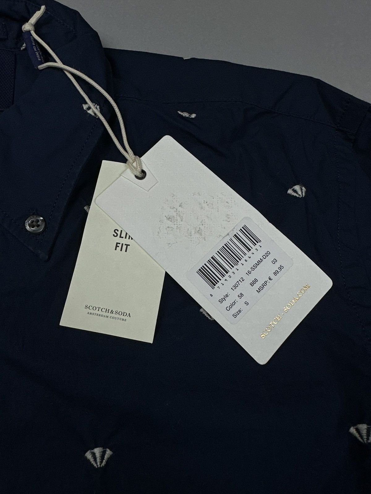 Scotch & Soda Scotch&soda Blue Buttoned Shirt monogram Size US S / EU 44-46 / 1 - 6 Thumbnail