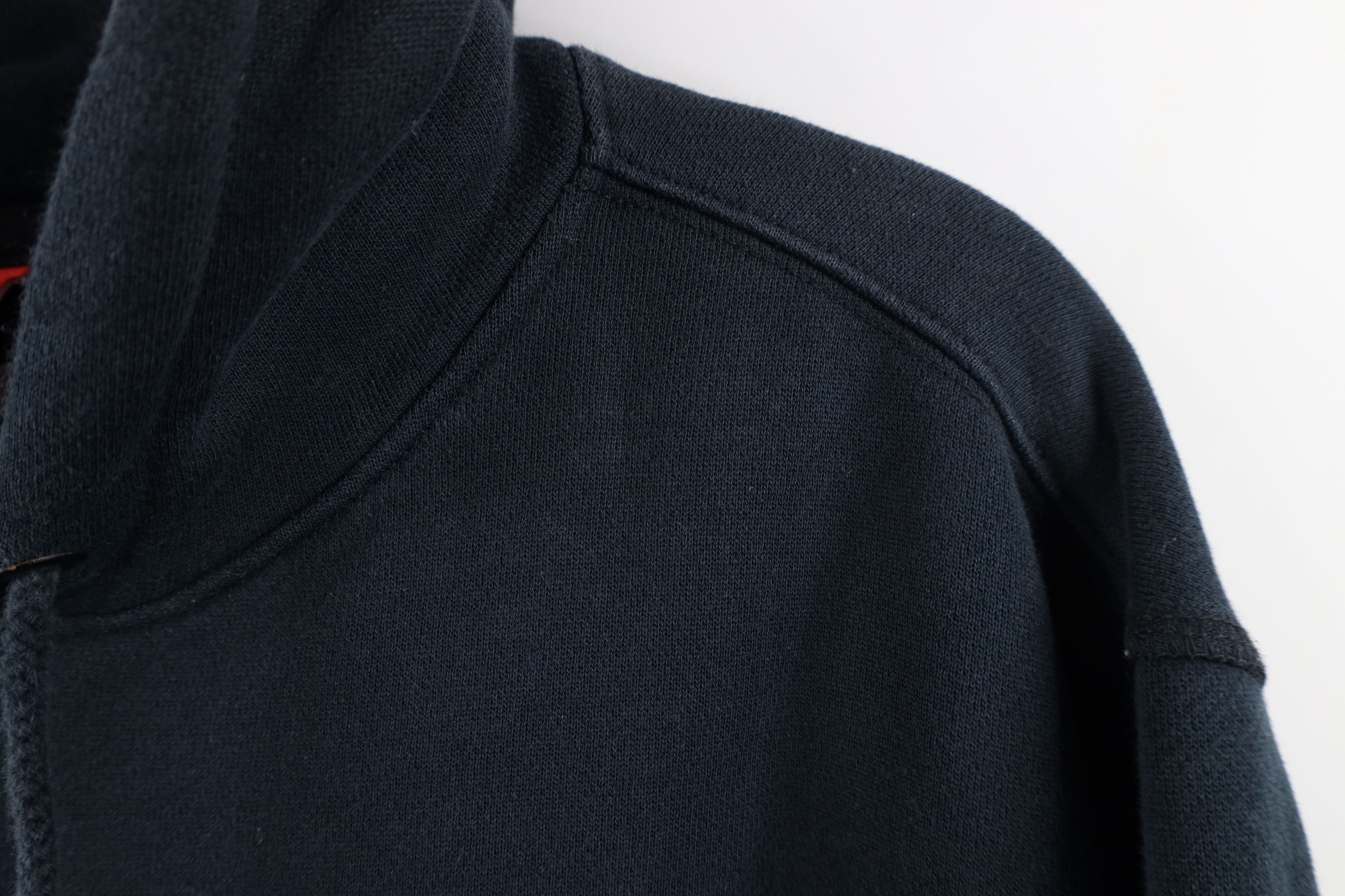 New Balance × Vintage Vintage New Balance Logo Felt Patch Hoodie Sweatshirt Black Size US L / EU 52-54 / 3 - 5 Thumbnail